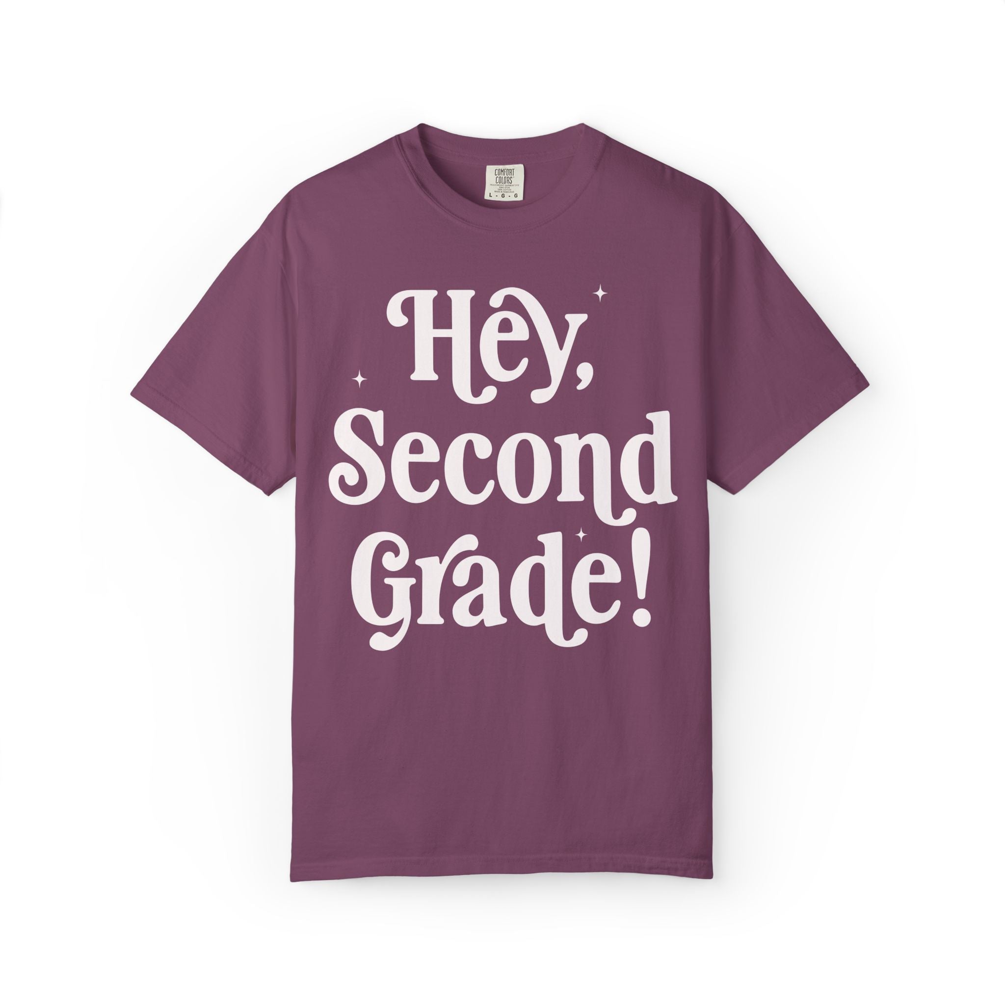 Hey Second Grade Back to School Matching Teacher T-Shirt, Cute Second Grade Teacher Team or Second Grade Team Tee, Paraprofessional Gift