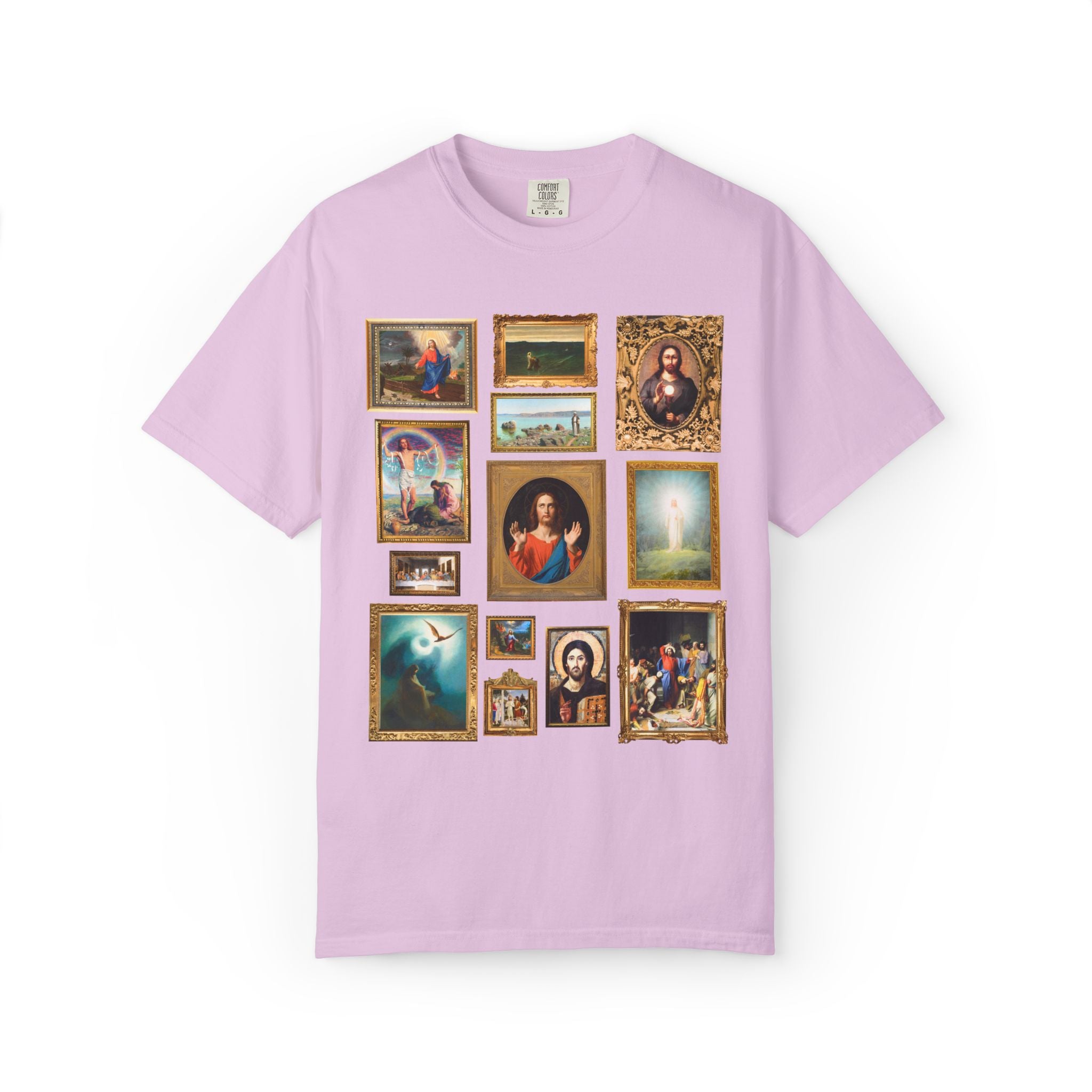 Jesus Art History Shirt with Famous Paintings of Christ, 19th Century Art History, Ancient Art History Lover, Christian Museum Lover Tee
