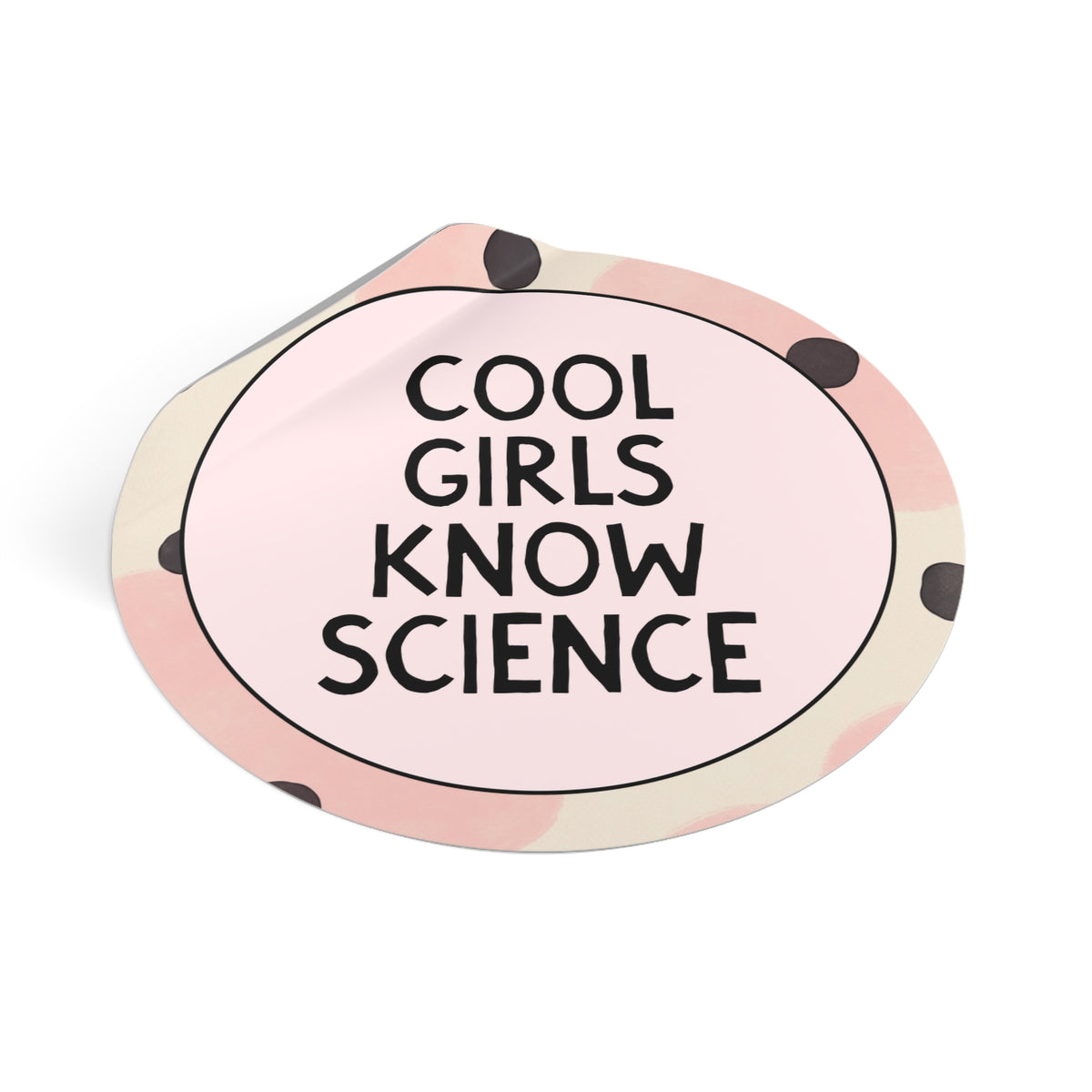 Cool Girls Know Science Sticker for Science Major or Friend Studying Chemistry, Cute Women in STEM Sticker for Scientist or Biologist