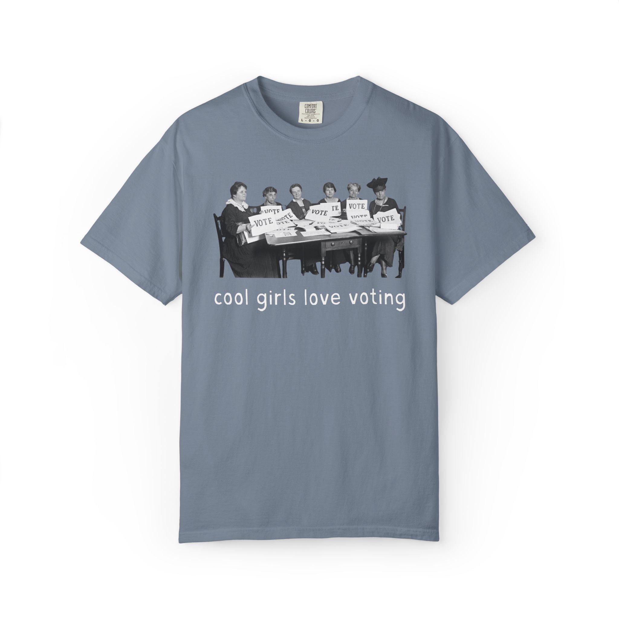 Cool Girls Love Voting History Lover Tee Shirt: Women's History Month, American Suffragette Movement, 19th Century and Early 1900s History