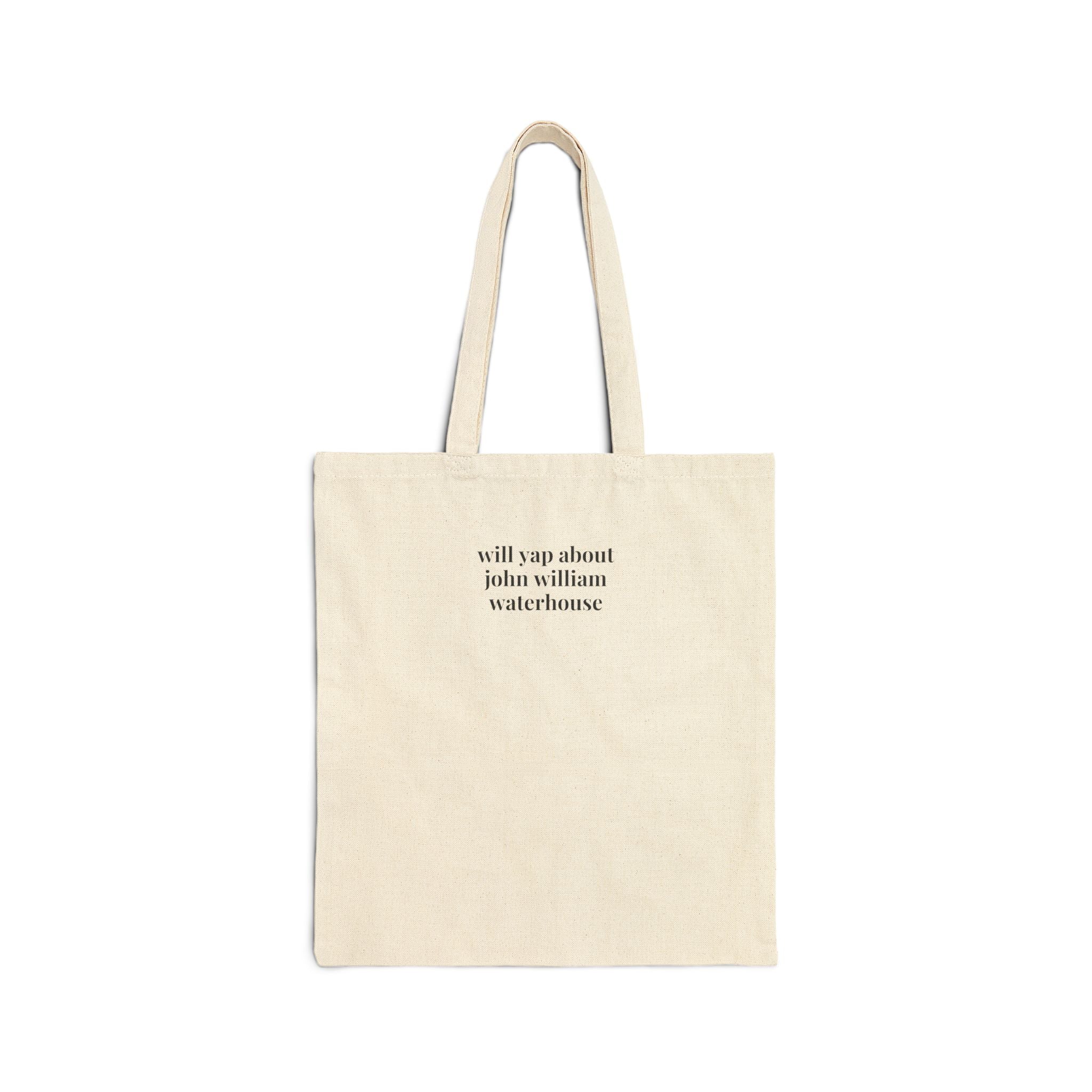 Will Yap About John William Waterhouse Late 19th Century Early 1900s Art History Tote Bag, English Art History Pre-Raphaelite Art History Movement
