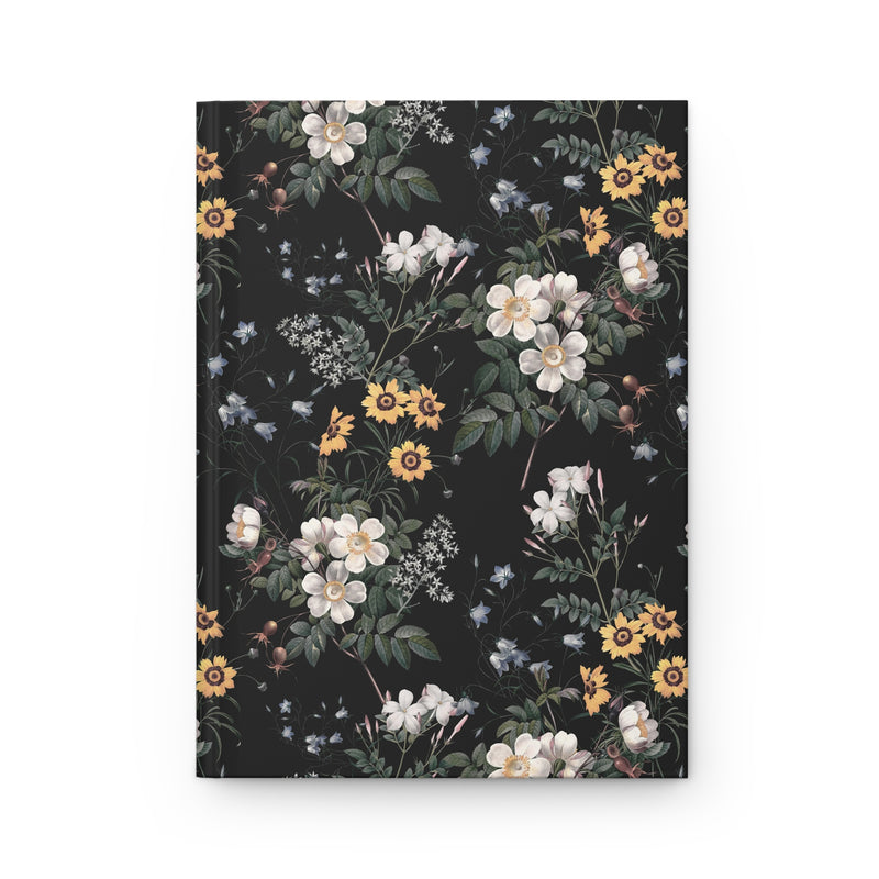 Whimsigoth Floral Notebook for Writer | Cute Gothic Journal with Flowers