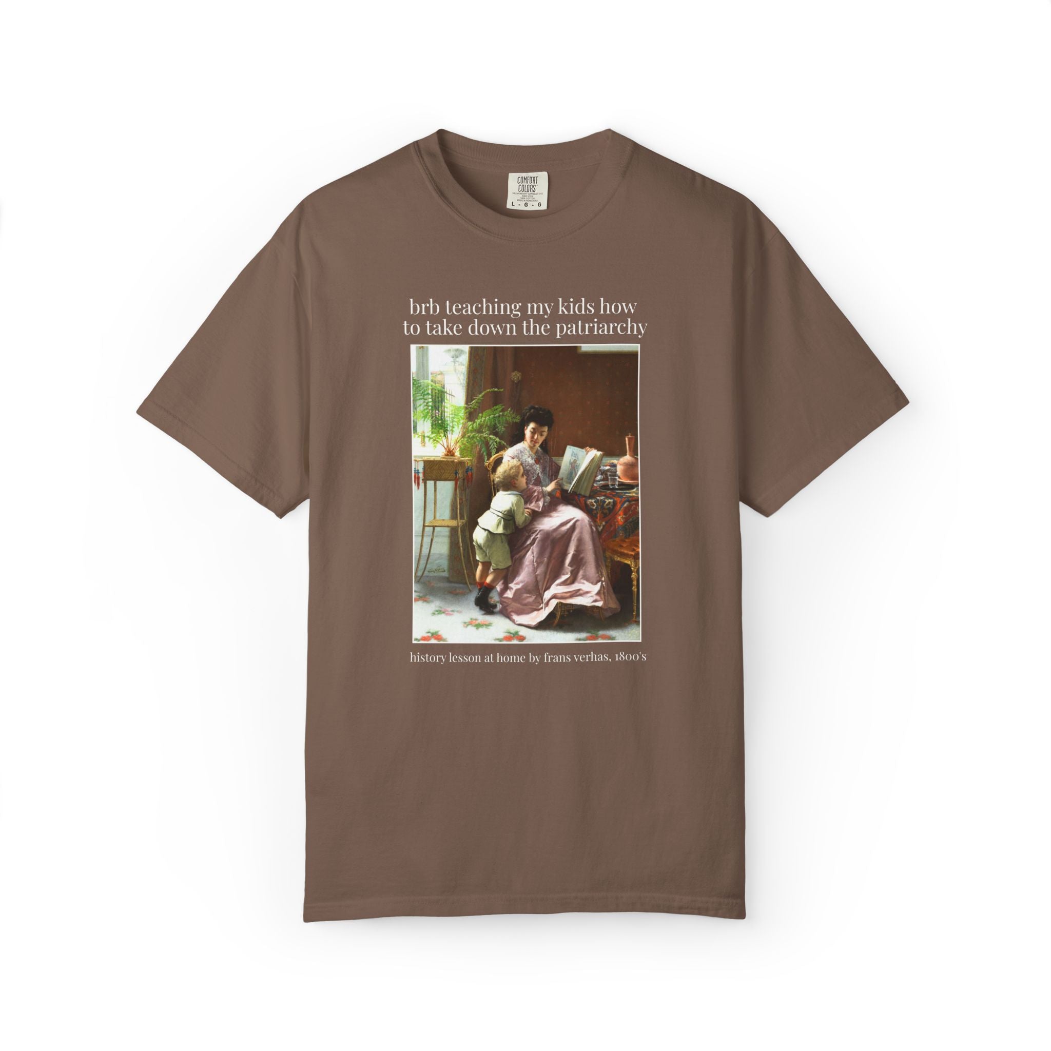 Women's Rights Art History Tee Shirt for Feminist Who Loves Equal Rights, 19th Century Famous Painting, Democratic Socialist Leftist Mom Tee