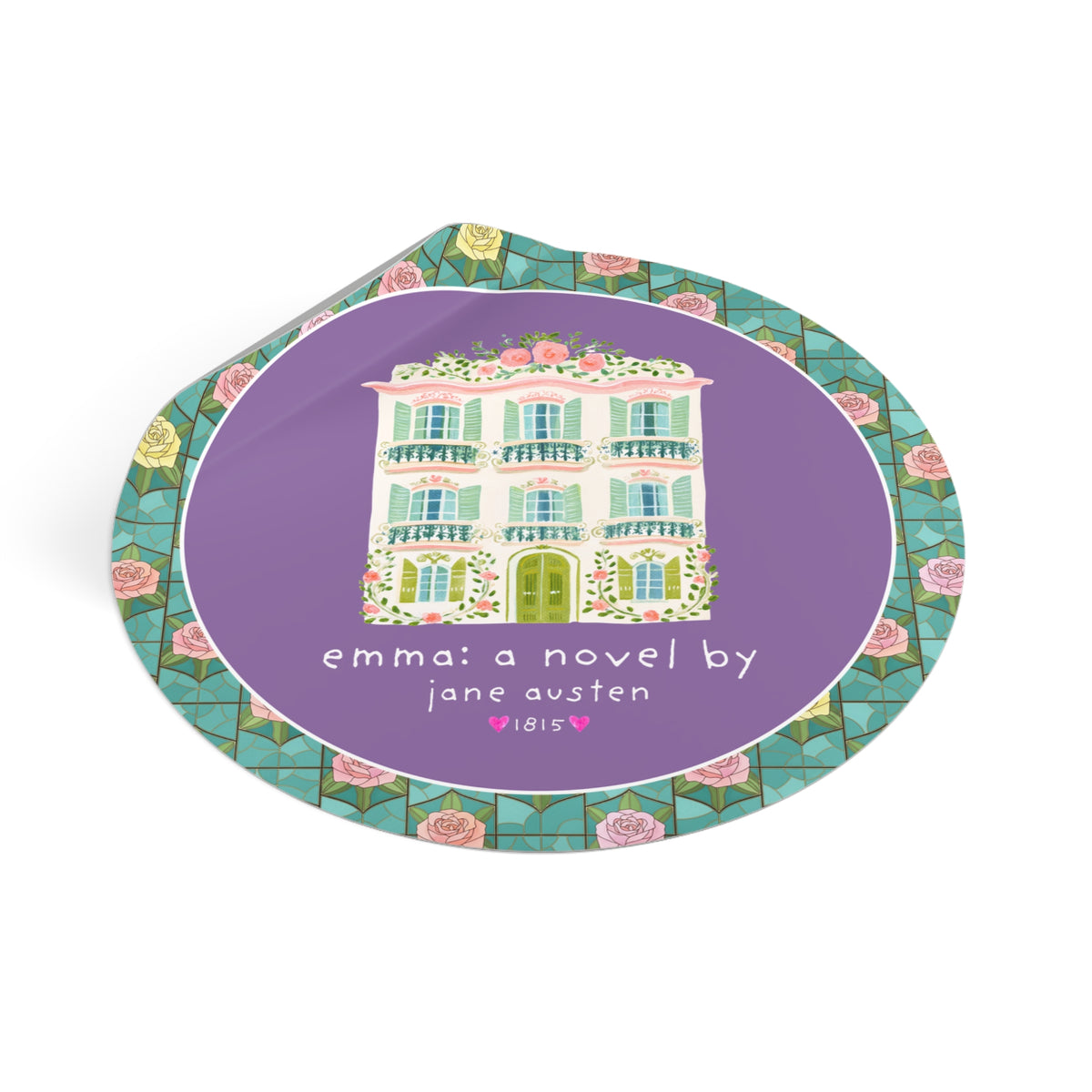 Emma: A Novel by Jane Austen Book Lover Sticker, Cute Bookish Sticker for Classic Literature Reader or Bookworm
