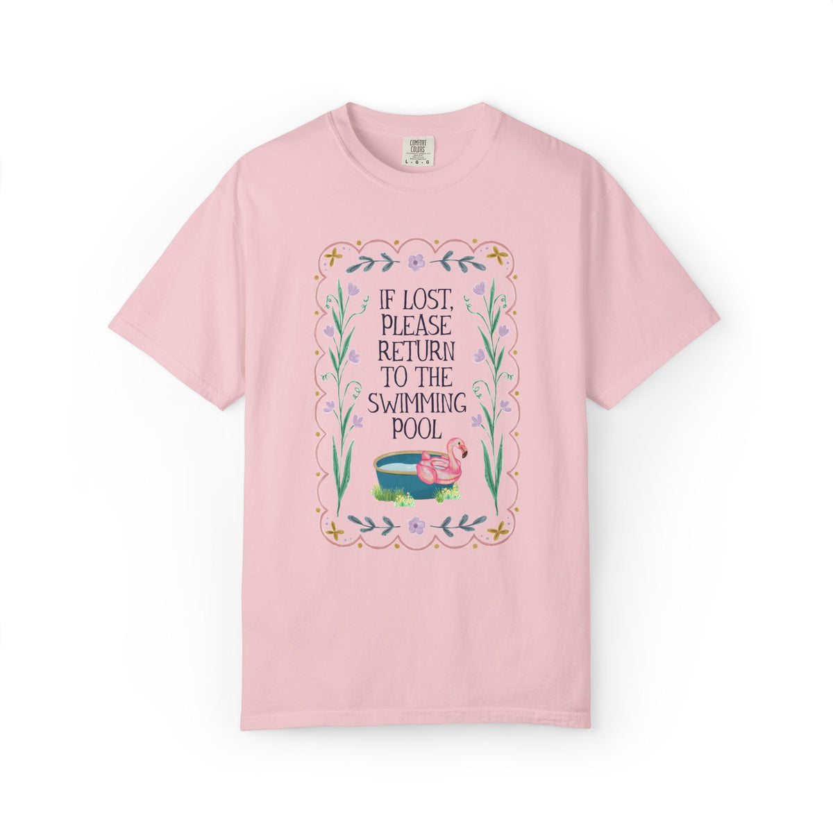 Gift for Swimmer: If Lost, Please Return to the Swimming Pool, Funny Sarcastic Nostalgic T-Shirt for Mom with a Pool or High School Swim Team