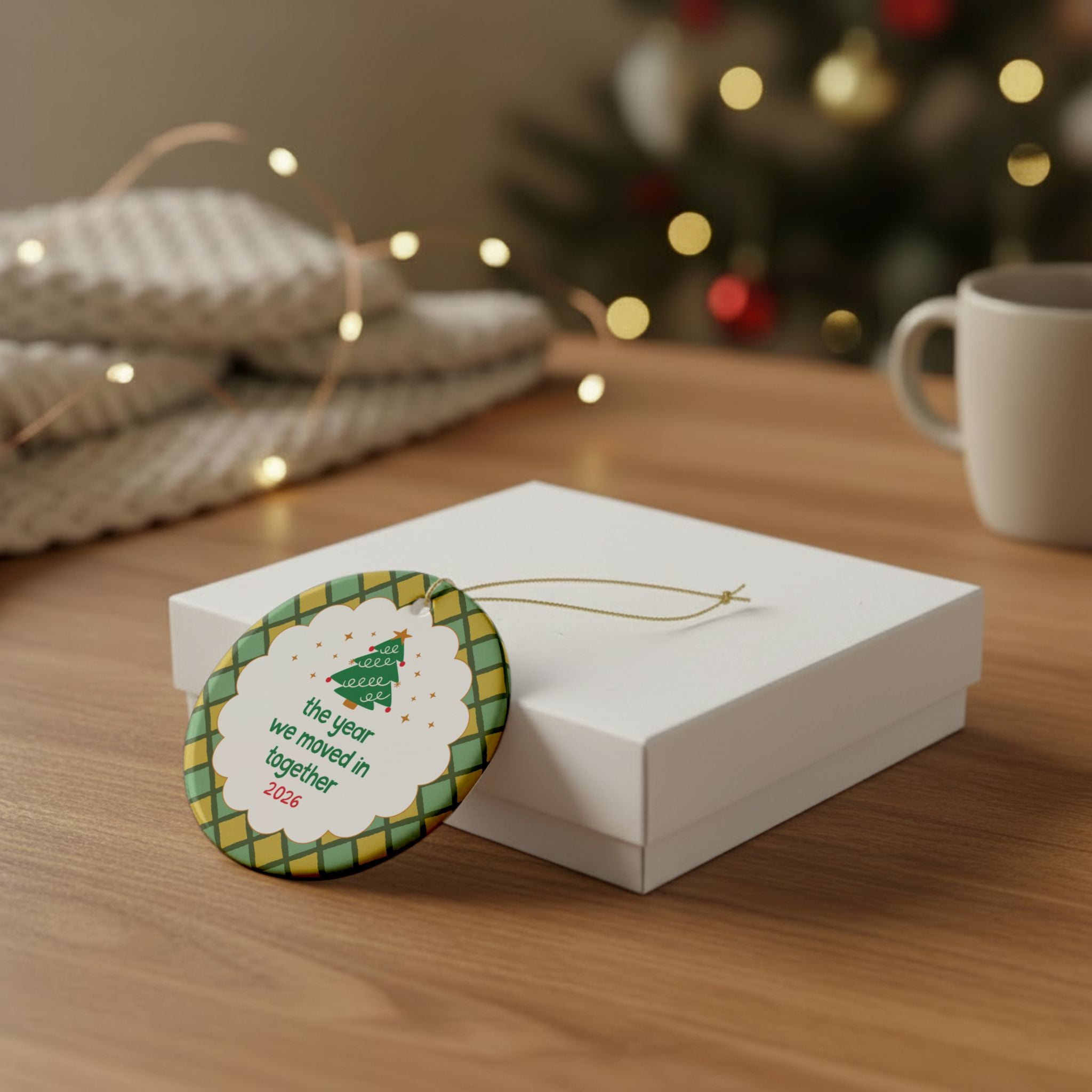 2026: The Year We Moved in Together Nostalgic Christmas Ornament | First Year Living Together Xmas Ornament for Boyfriend or Girlfriend