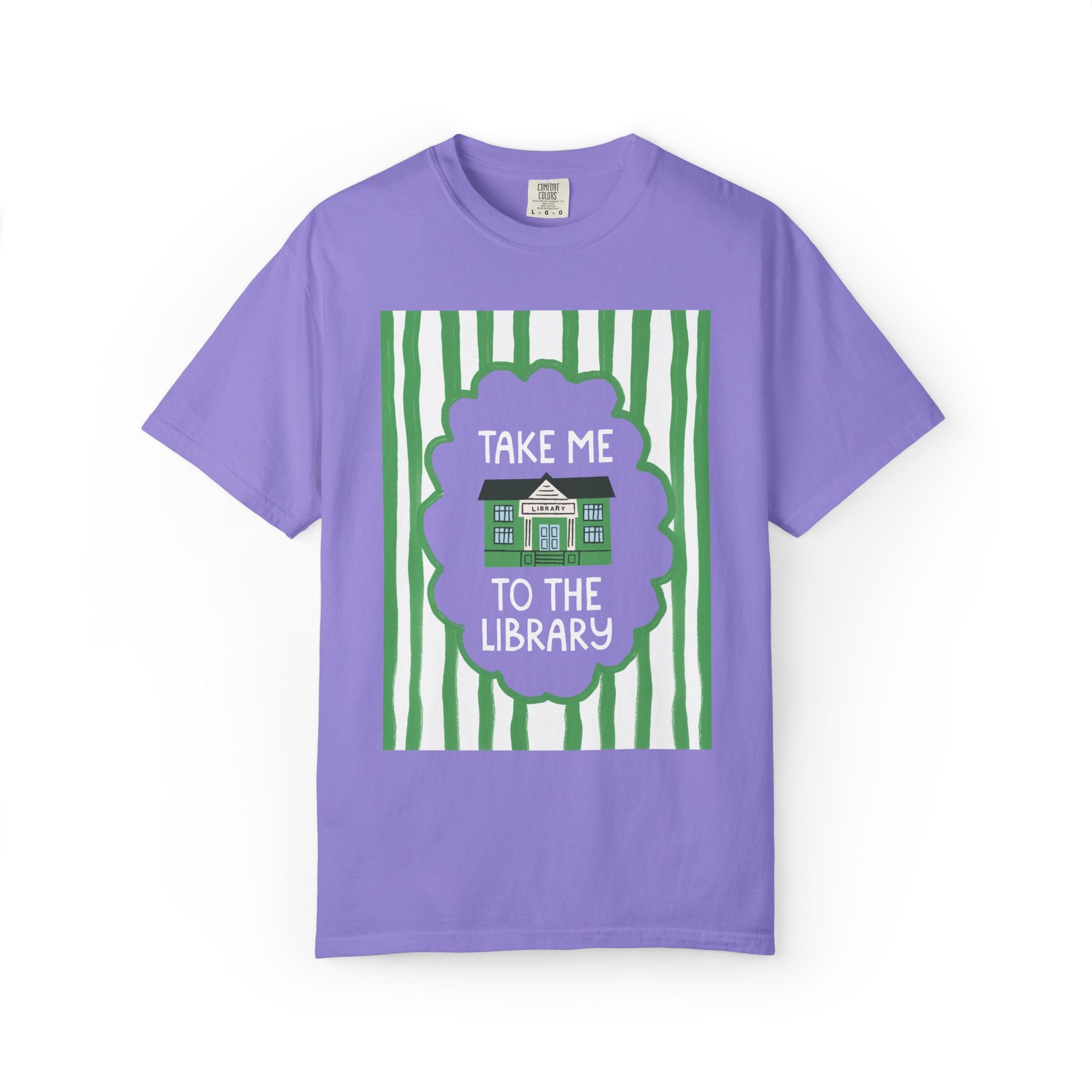 Bookish Librarian Tee Shirt for Bookworm or Romance Reader: Take Me To the Library, Silly Reading Teacher T-Shirt for Friend Who Loves Books