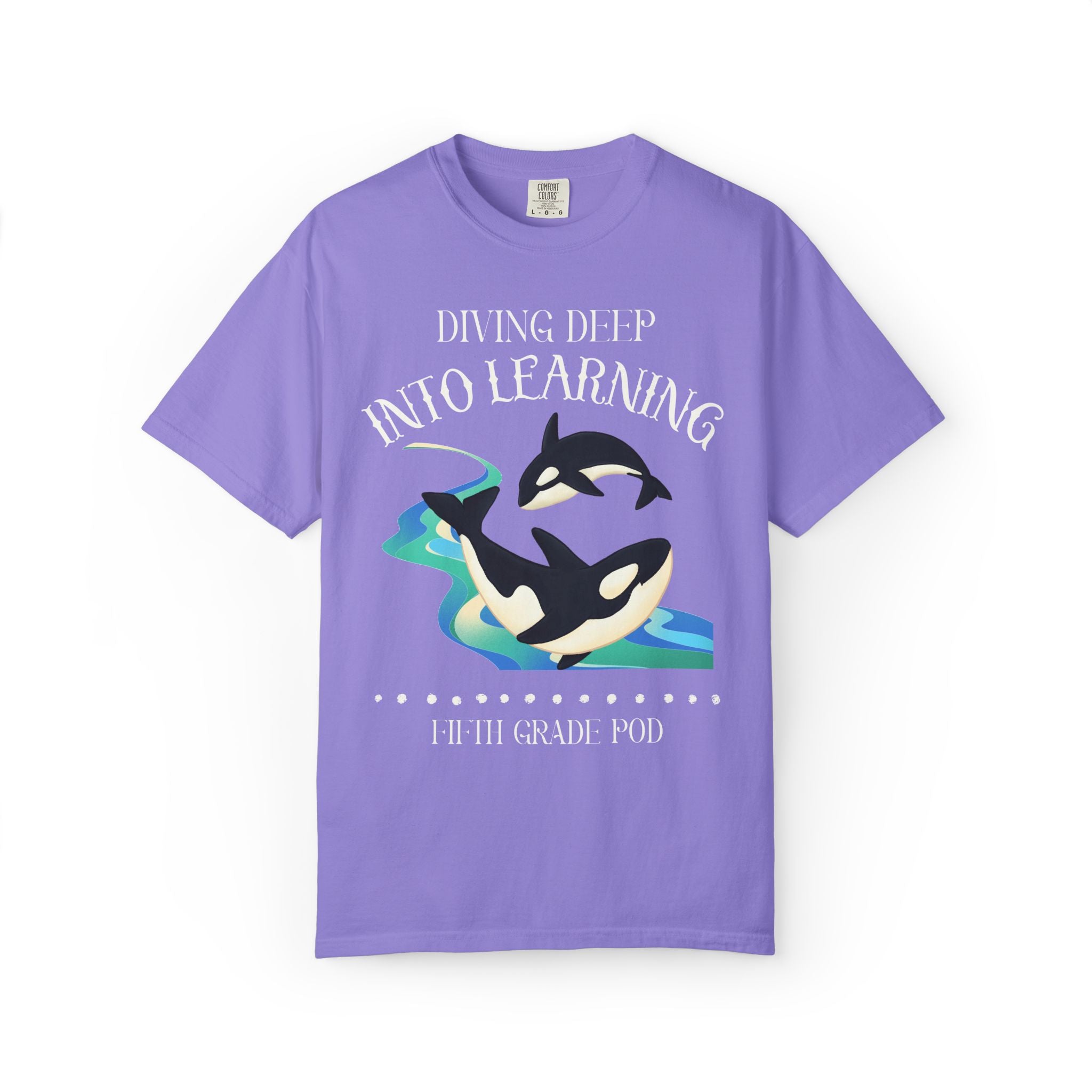 Whale Teacher Tee Shirt: Matching Animal Lover Orca Whale Tee for Elementary School Teachers and Office Staff, Grade Level Back to School T