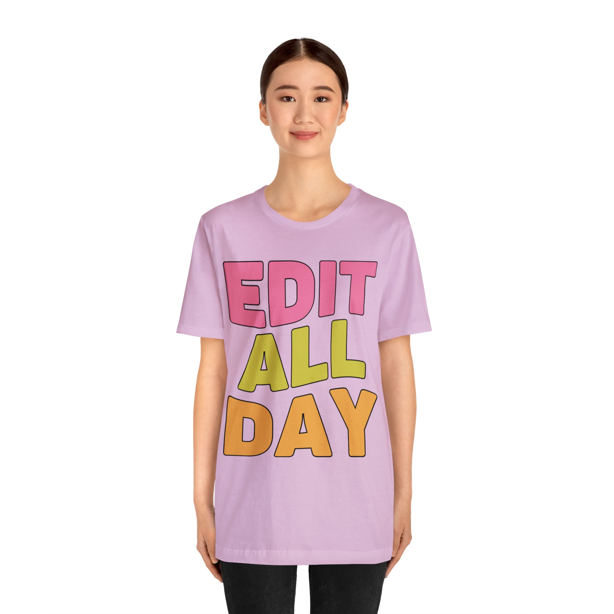 Editing Day Tee Shirt: Edit All Day - Opal and June
