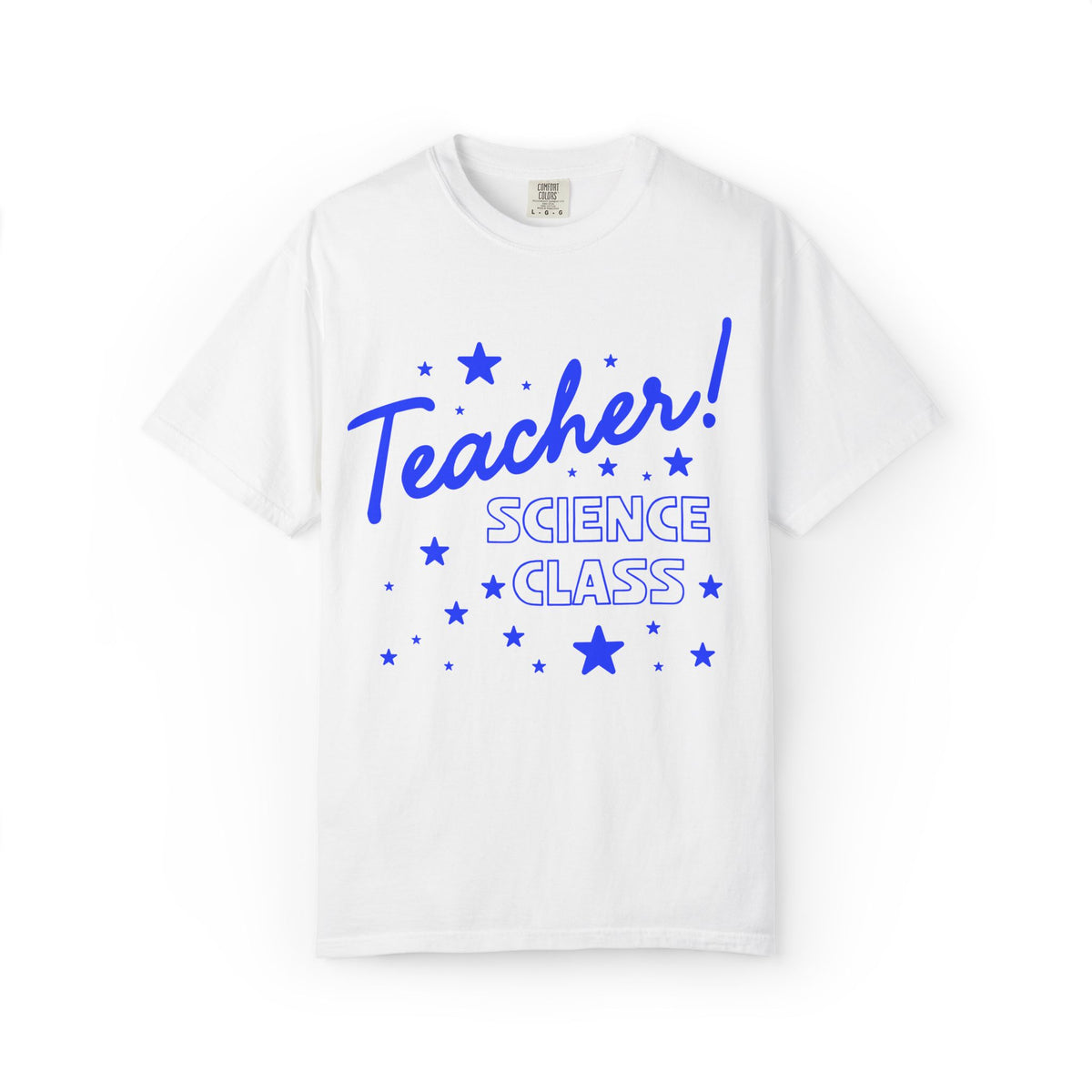 Science Teacher Tee Shirt with Stars: Cute Matching Teacher Shirt, Back to School, Teacher Appreciation Gift, High School Science Department