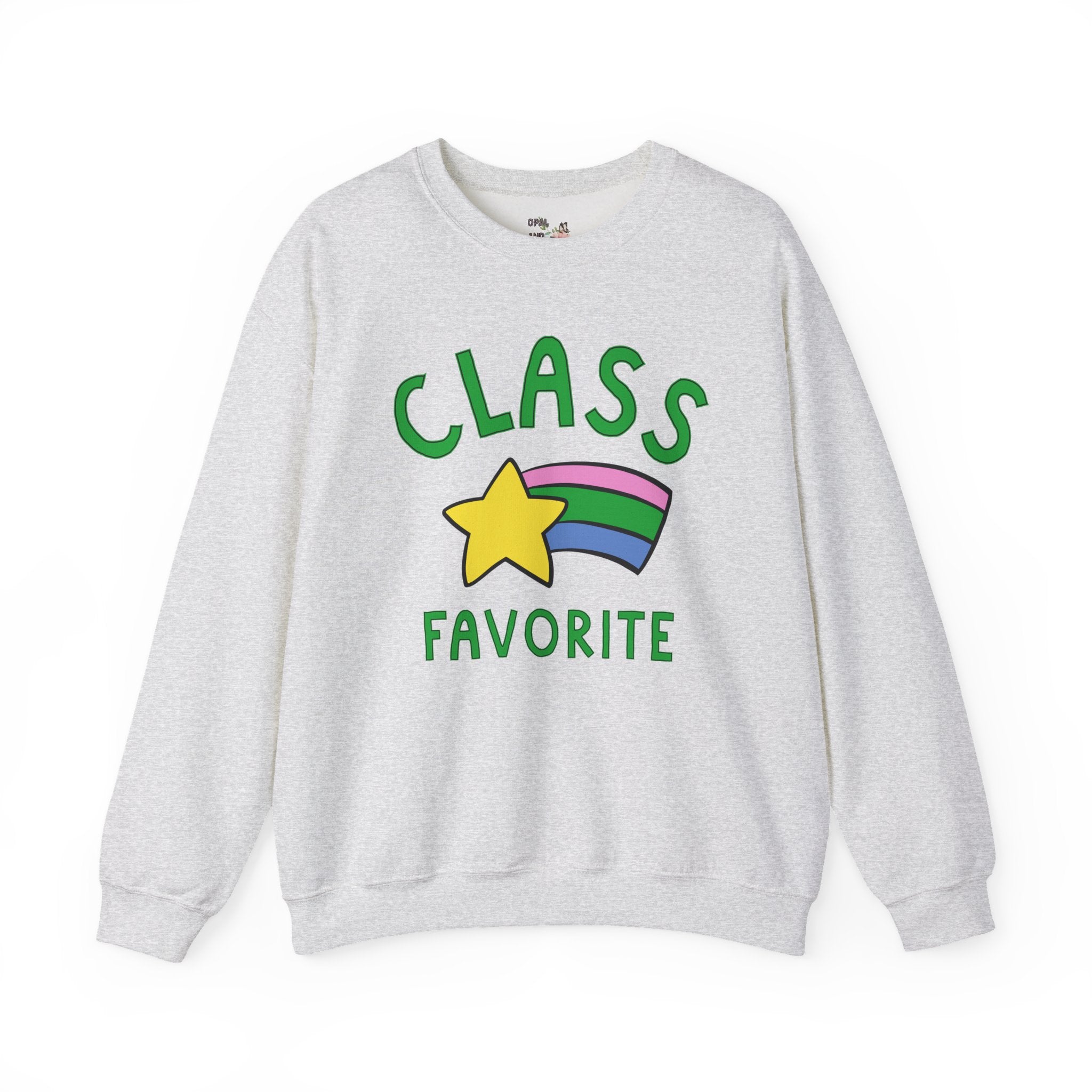 Class Favorite Teacher Sweatshirt for Elementary School Teacher, Funny High School Teacher Crewneck, Silly Back to School New Teacher Gift