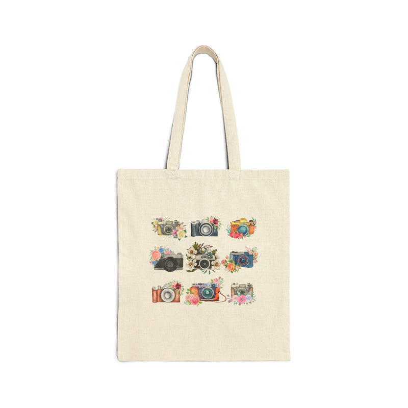 Cottagecore Tote Bag with Vintage Flowers: Retro Flower Tote