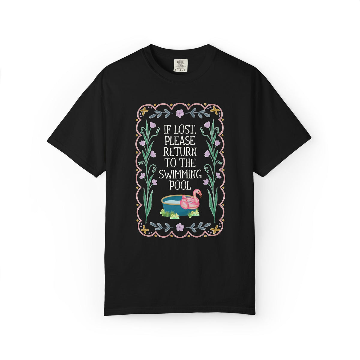 Gift for Swimmer: If Lost, Please Return to the Swimming Pool, Funny Sarcastic Nostalgic T-Shirt for Mom with a Pool or High School Swim Team