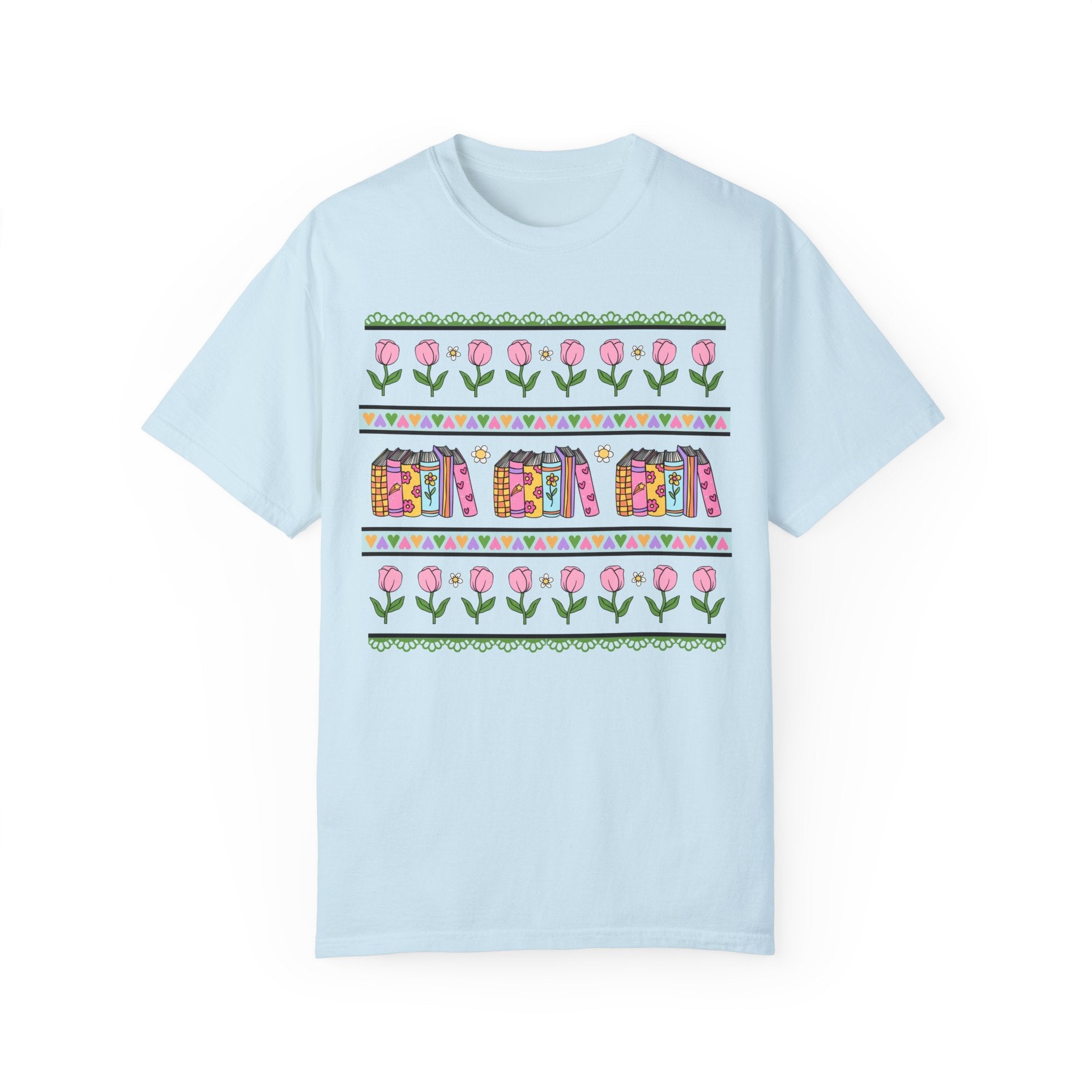 90s Book Shirt with Flowers - Opal and June