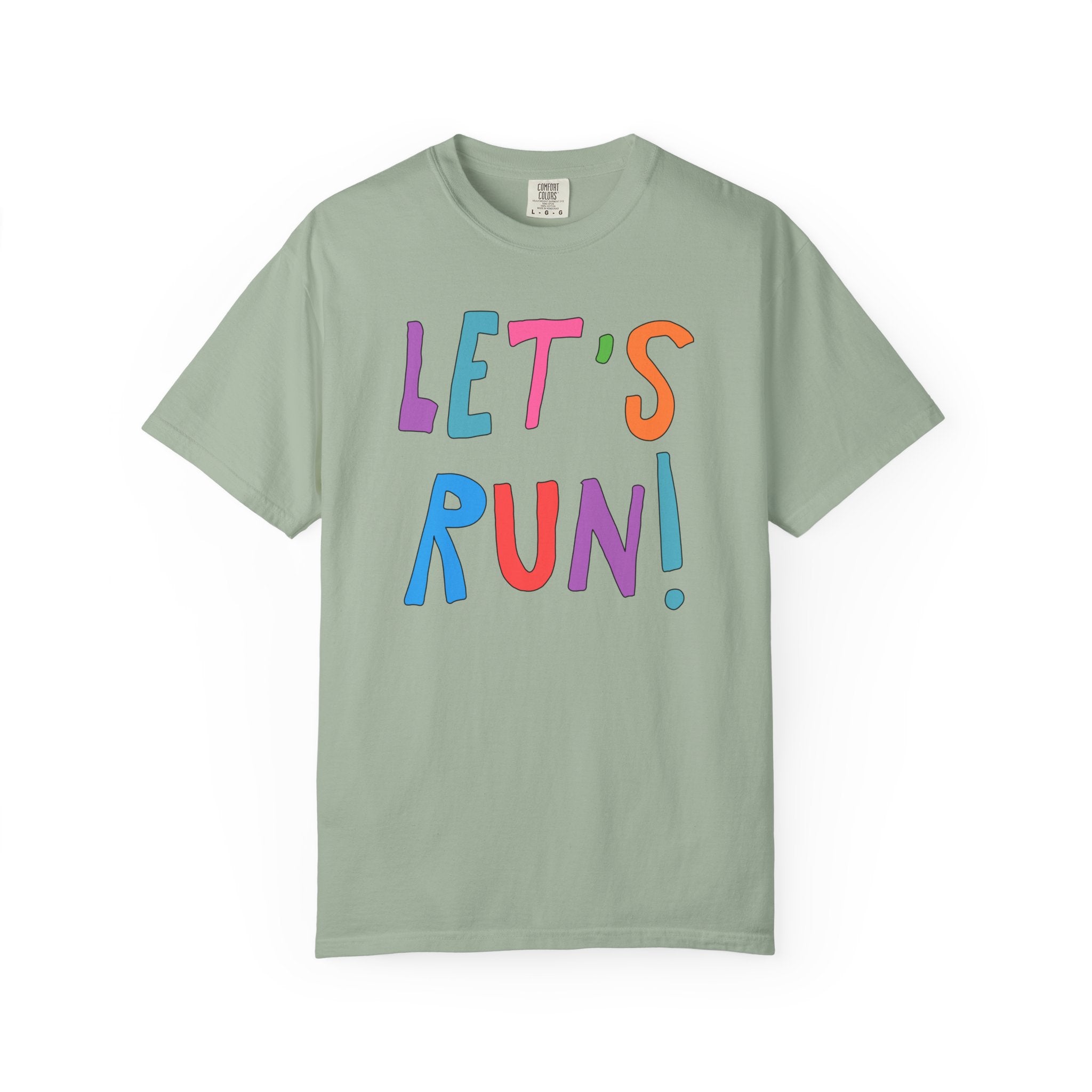 Cute Running Shirt for Dad Who Runs, T-Shirt for High School Student Who Runs Cross Country, Colorful Retro Aesthetic Tee for Runner