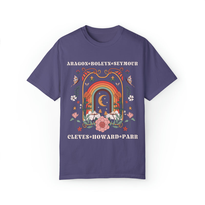 Floral Art History Tee Shirt: Cute Mona Lisa T-Shirt for History Teacher or Art Historian