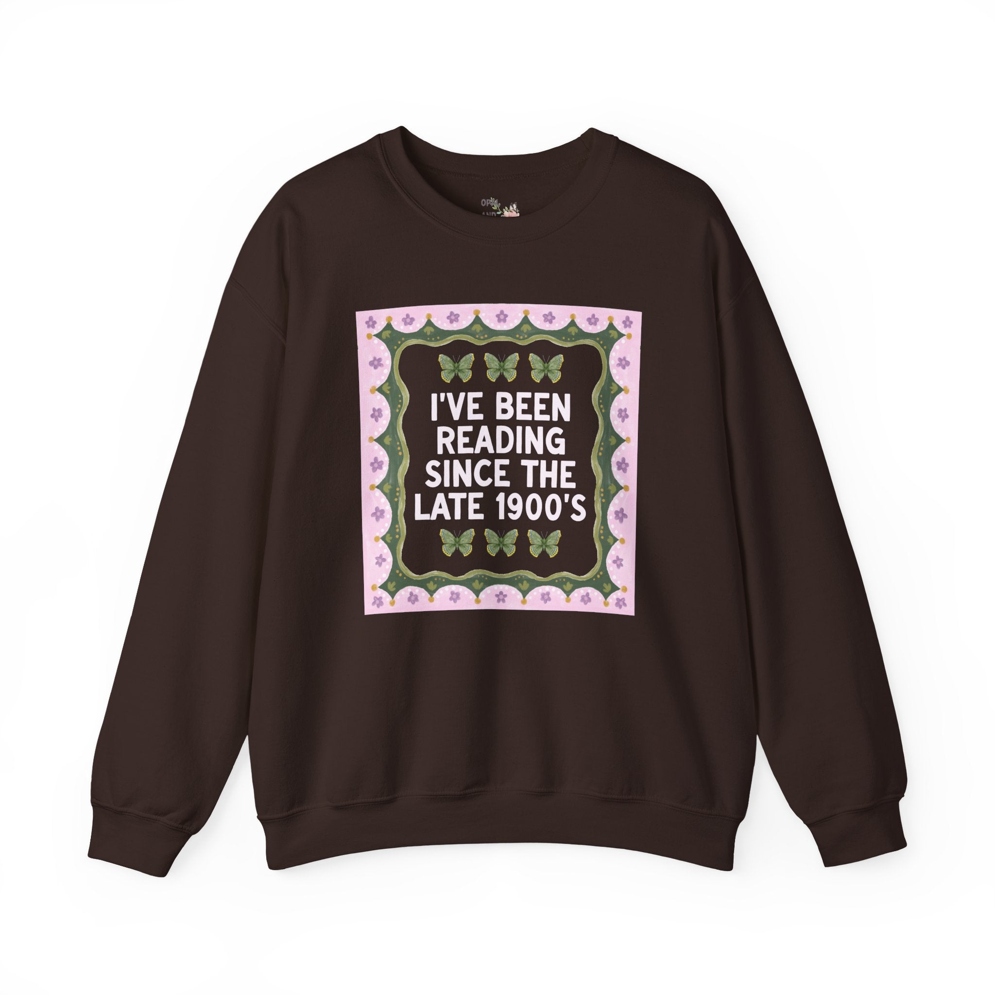 I've Been Reading Since the Late 1900's Funny Book Lover Swaetshirt for 40th Birthday or Reader Born in the 1990s, Silly Fiction Literature Crewneck