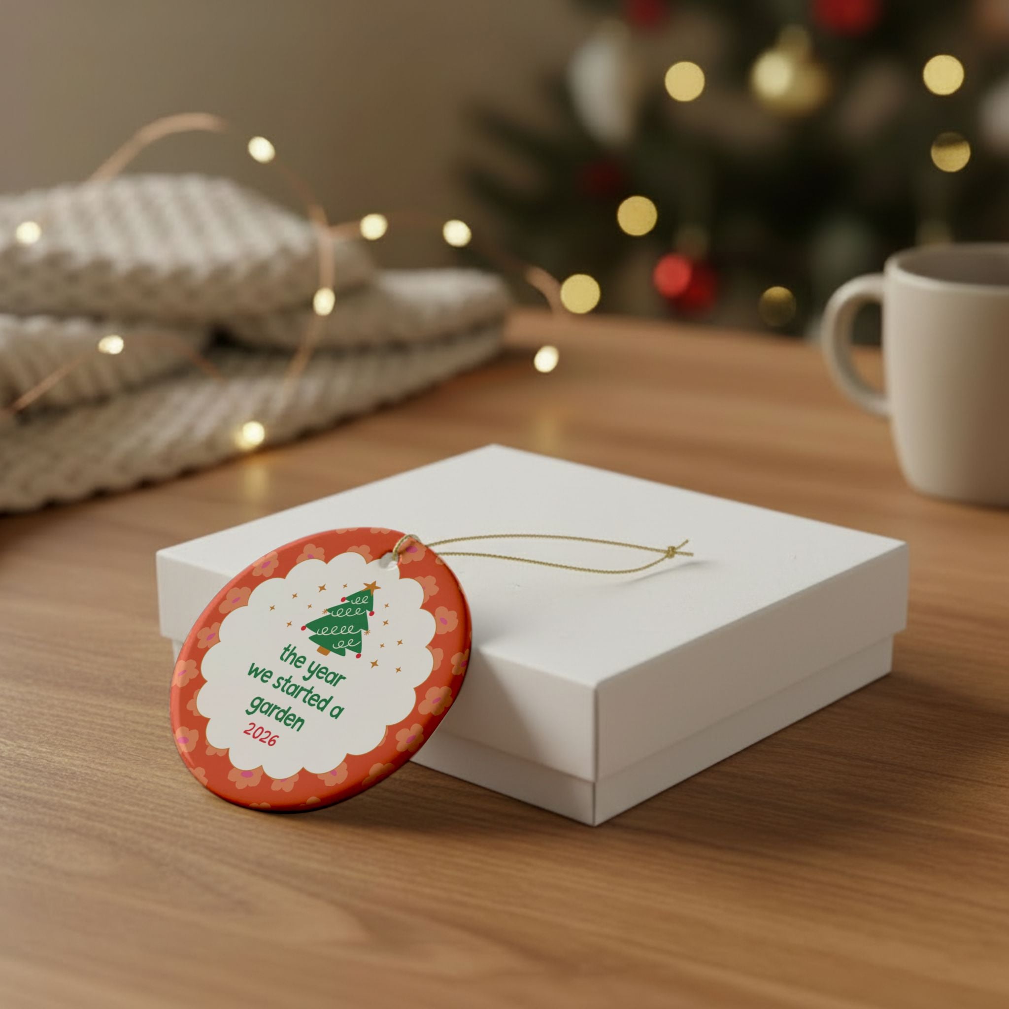 2026: The Year We Started a Garden Nostalgic Christmas Ornament for Mom Who Started a Family Garden | Silly Community Garden Lover Gift for Garden Club