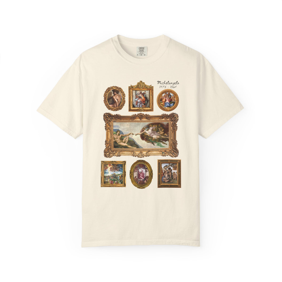 Michelangelo Art History Tee Shirt for Humanities Major Who Loves High Renaissance Art or the Sistine Chapel, 16th Century Roman History Tee