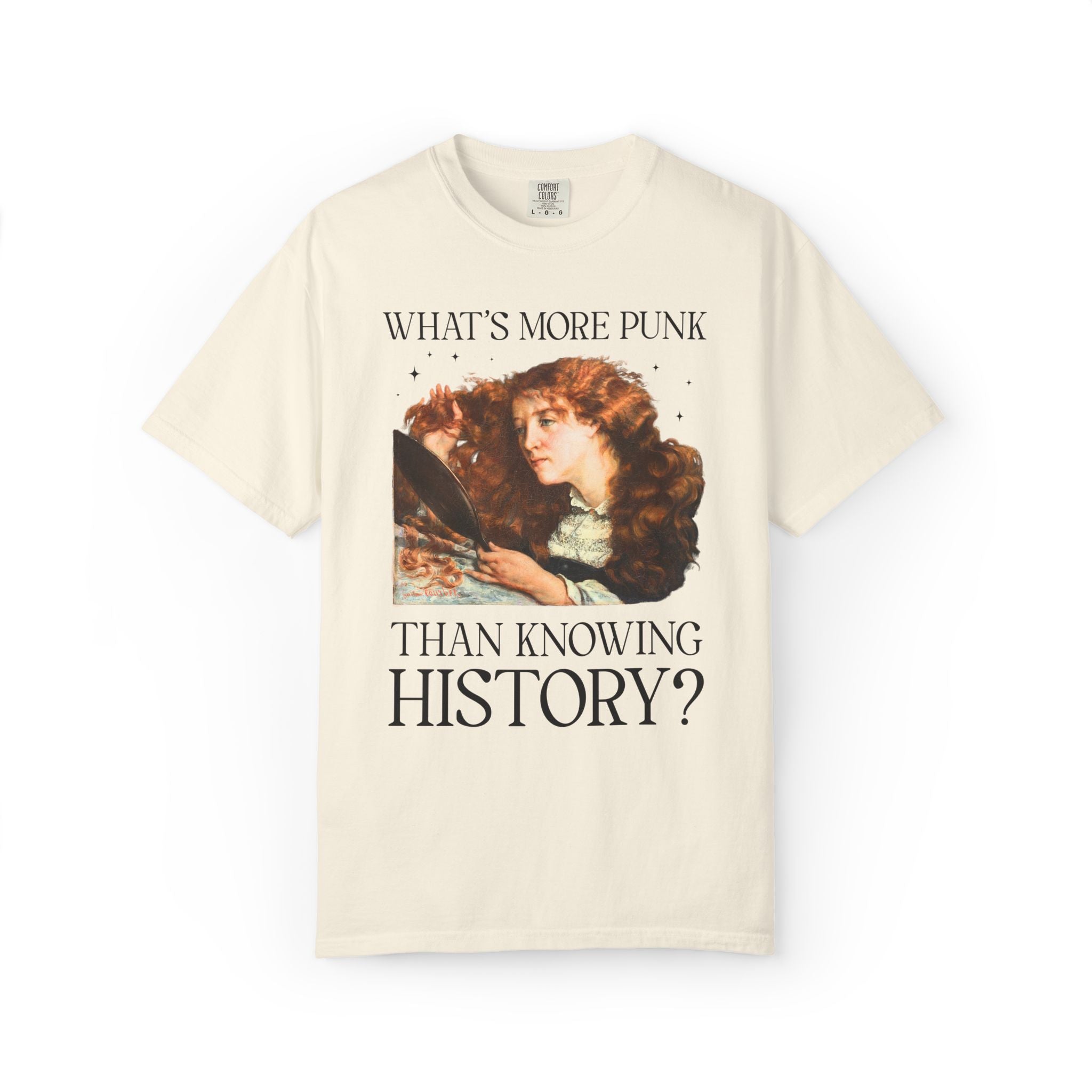 Funny Women's History Buff Tee Shirt for History Lover: What's More Punk Than Knowing History Major Silly Feminist T-Shirt, Art Historian