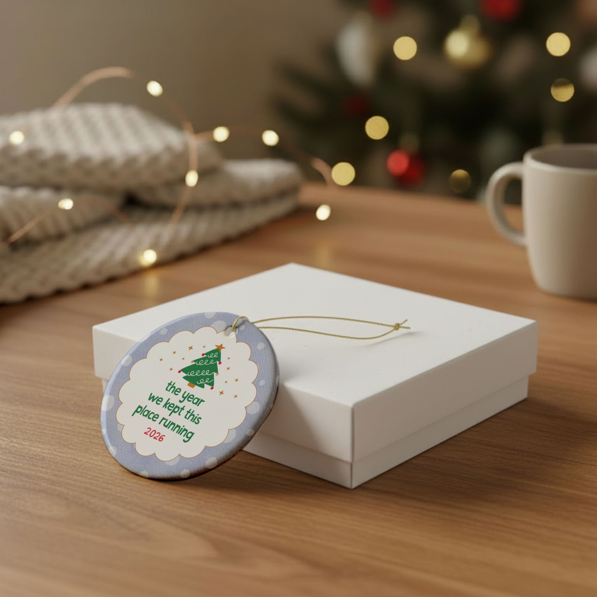 2026: The Year We Kept This Place Running Nostalgic Christmas Ornament for Coworker | Best Friend Coworker or Work Team Gift for Xmas Holiday