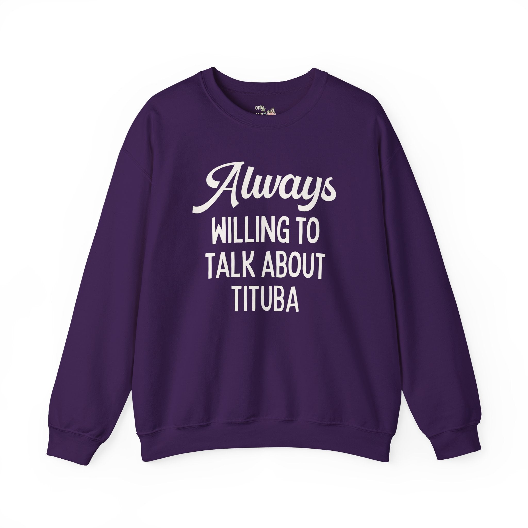 Spooky American History Sweatshirt: Always Willing to Talk About Tituba | Massachusetts History Sweatshirt, Salem Witch Trials History Shirt