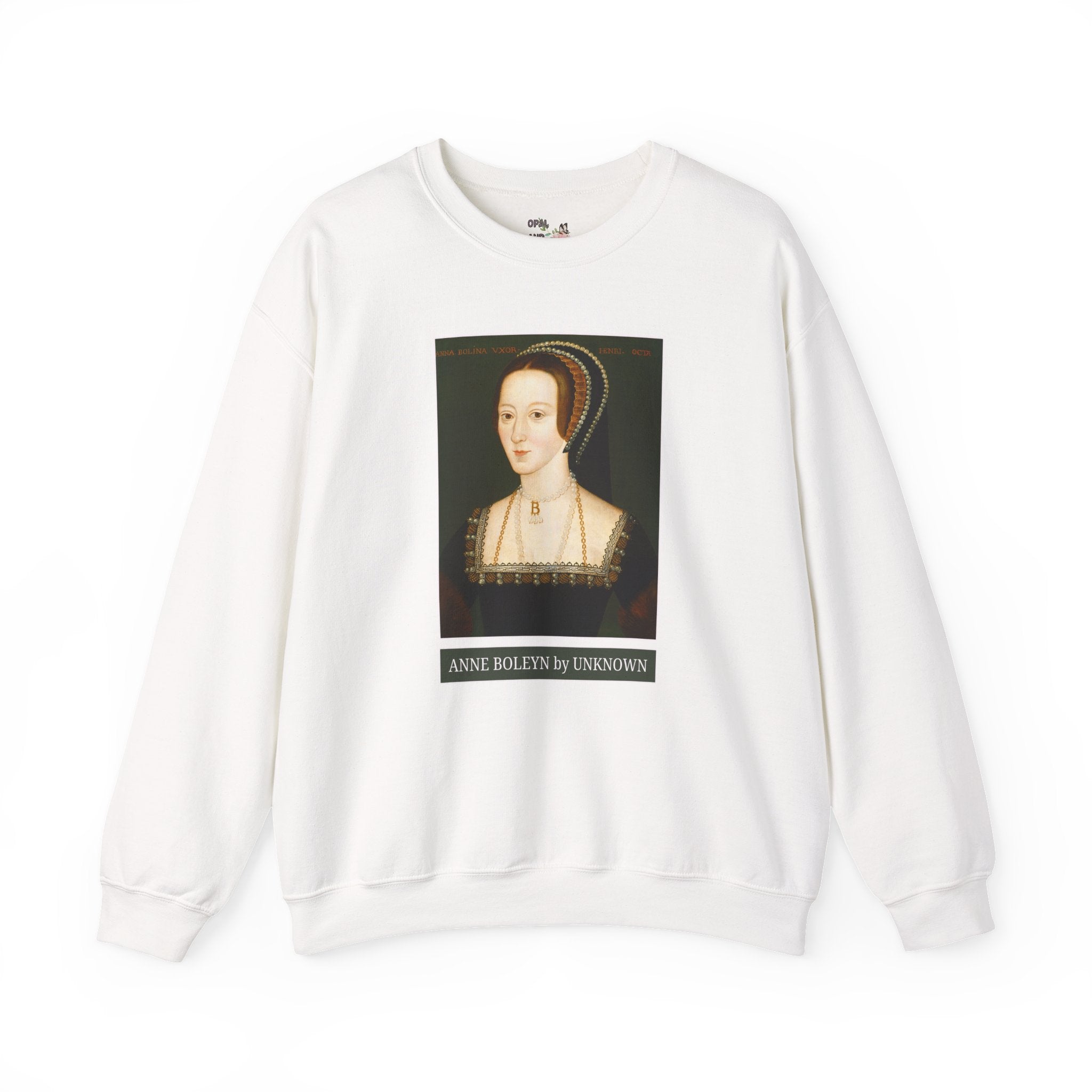 Anne Boleyn Art History Sweatshirt: Famous Painting of Anne Boleyn, Tudor History Famous Queens Crewneck, Women's European History Shirt