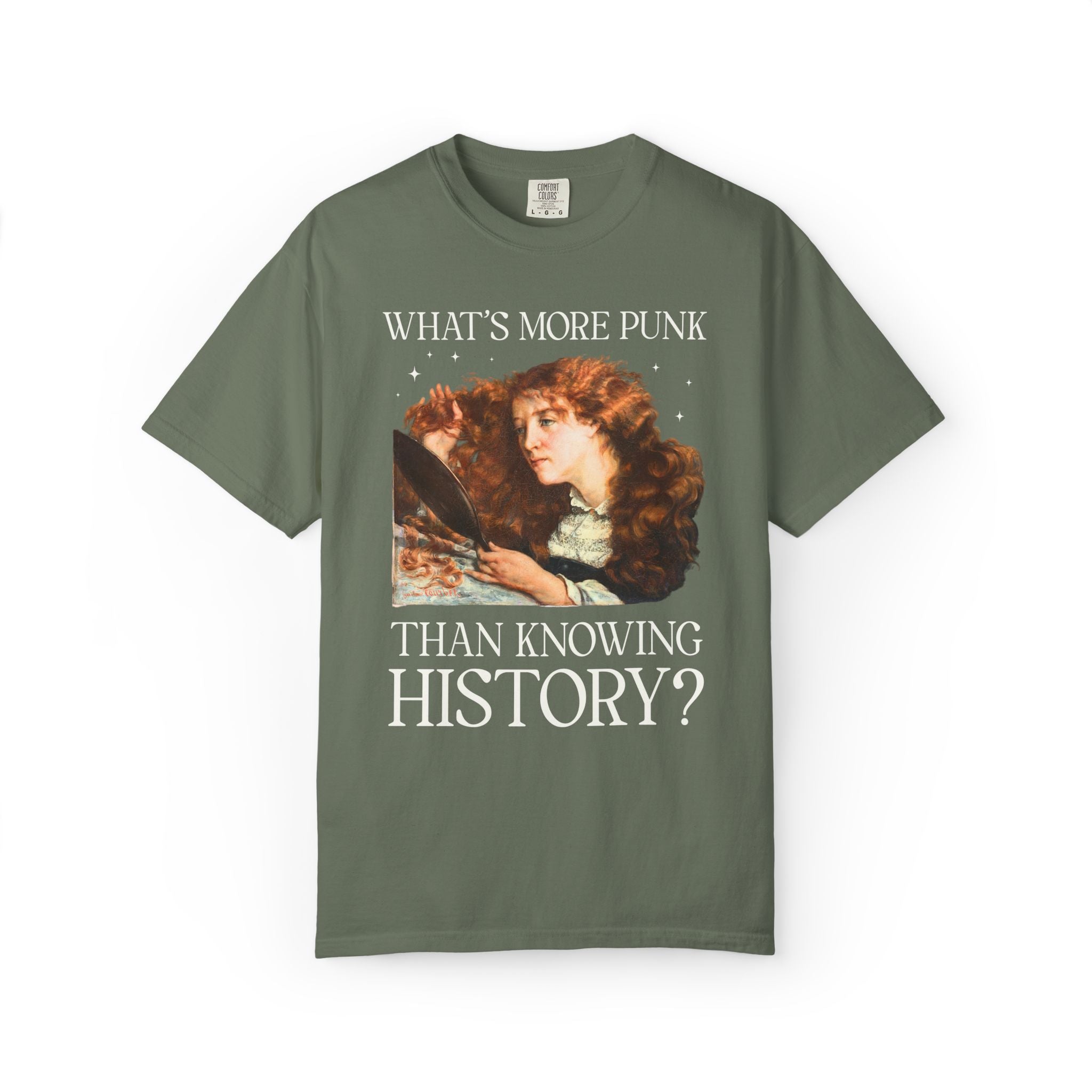 Funny Women's History Buff Tee Shirt for History Lover: What's More Punk Than Knowing History Major Silly Feminist T-Shirt, Art Historian