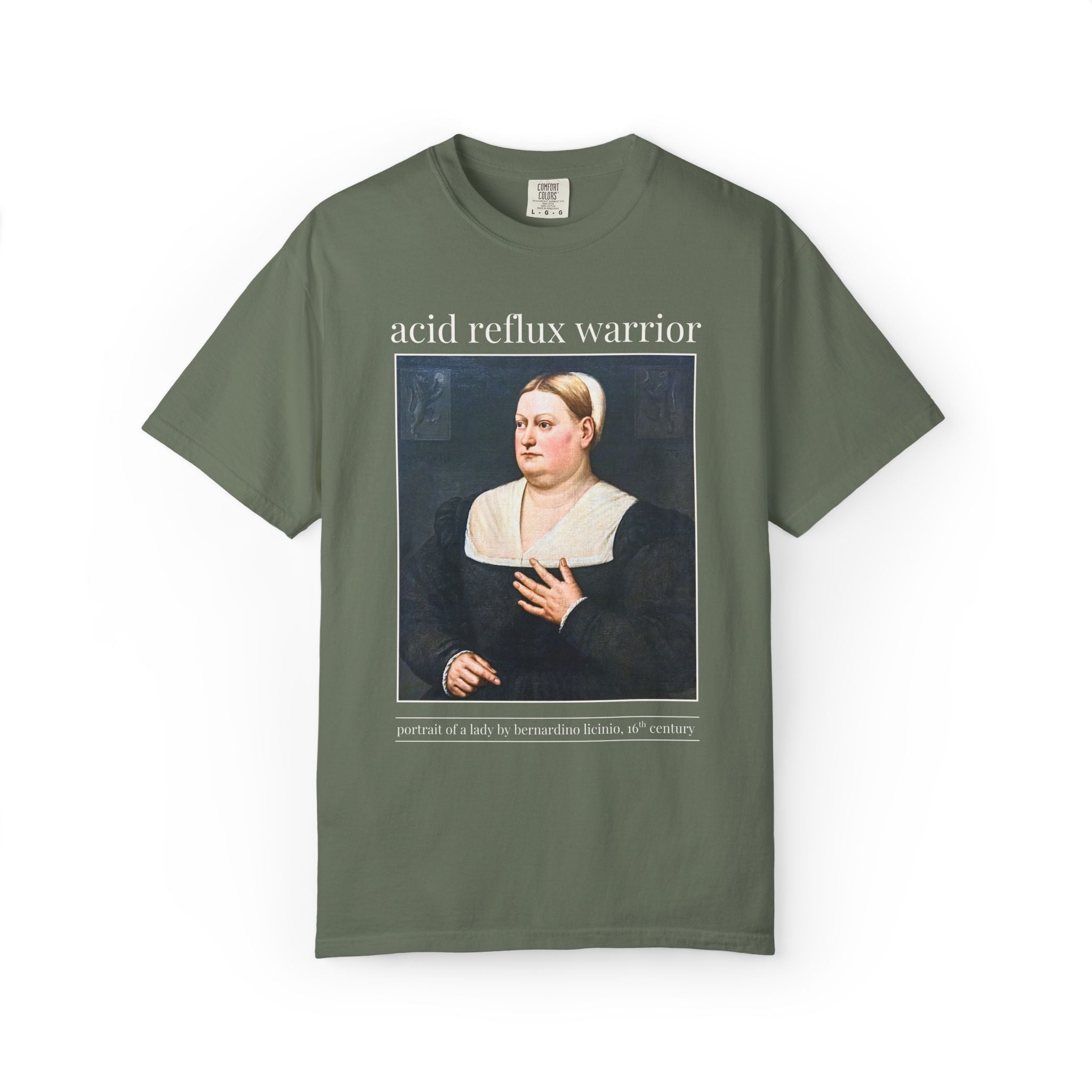 Acid Reflux Warrior Art History Tee Shirt for Friend or Sister with GERD or Tummy Troubles, Silly Chronic Illness Humanites Professor Tee - Opal and June