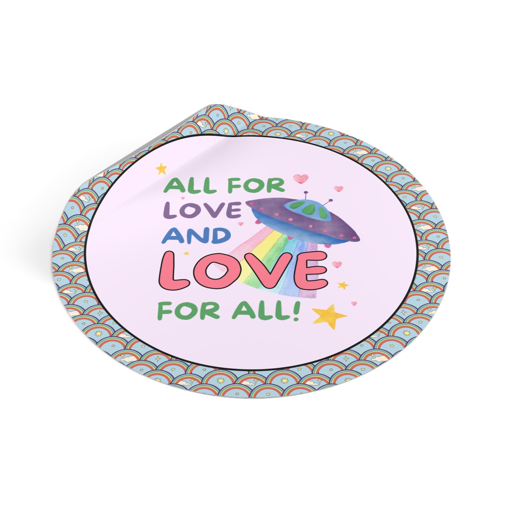 All for Love and Love for All Sticker - Opal and June