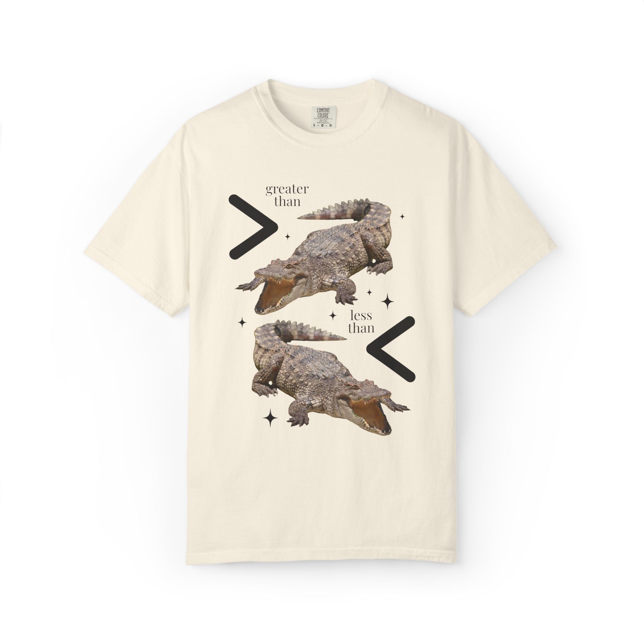 Alligator Math Teacher Tee Shirt, First Grade Teacher, Cute Matching Elementary Math Teacher Tee: Less Than Greater Than 2nd Grade Math Tee - Opal and June