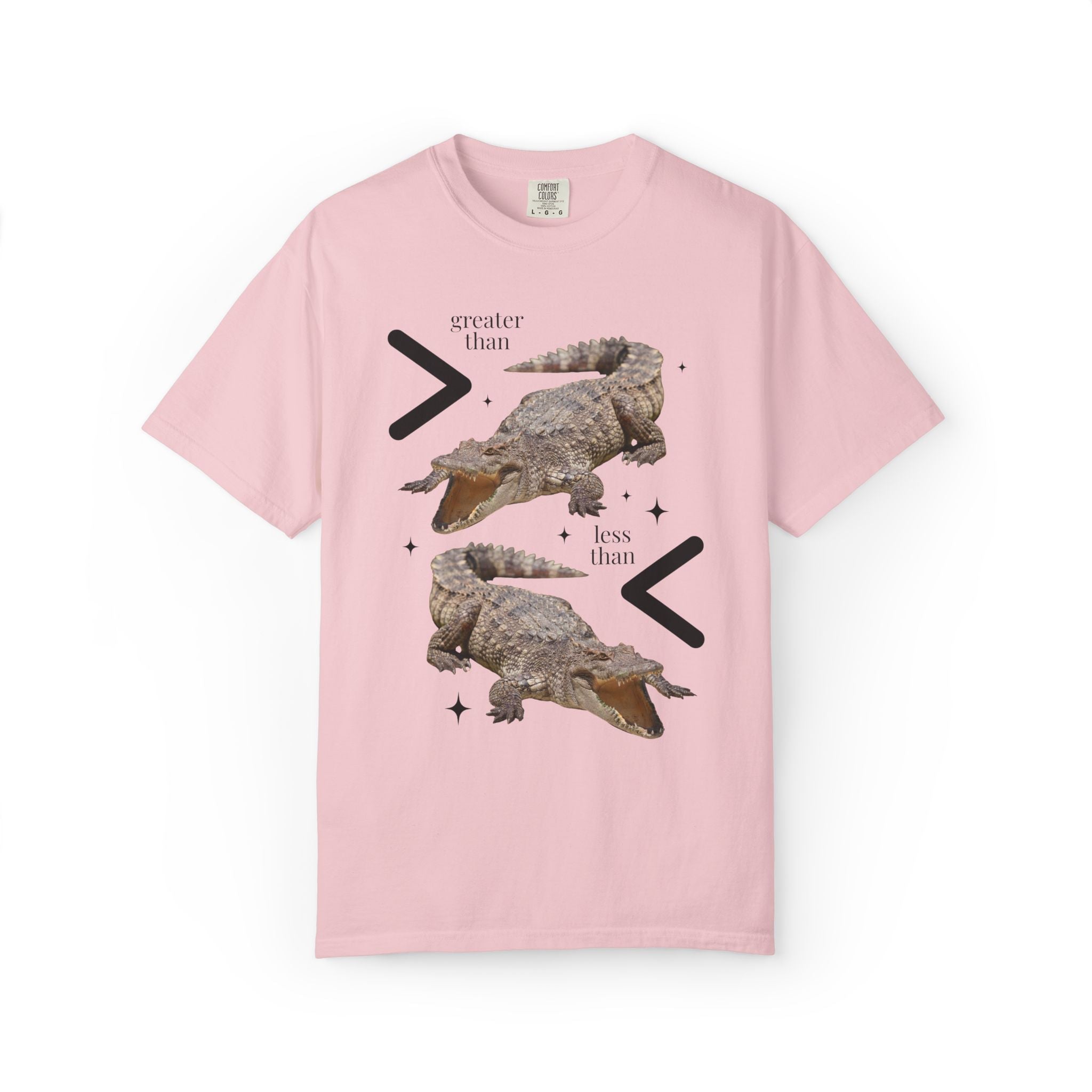 Alligator Math Teacher Tee Shirt, First Grade Teacher, Cute Matching Elementary Math Teacher Tee: Less Than Greater Than 2nd Grade Math Tee - Opal and June