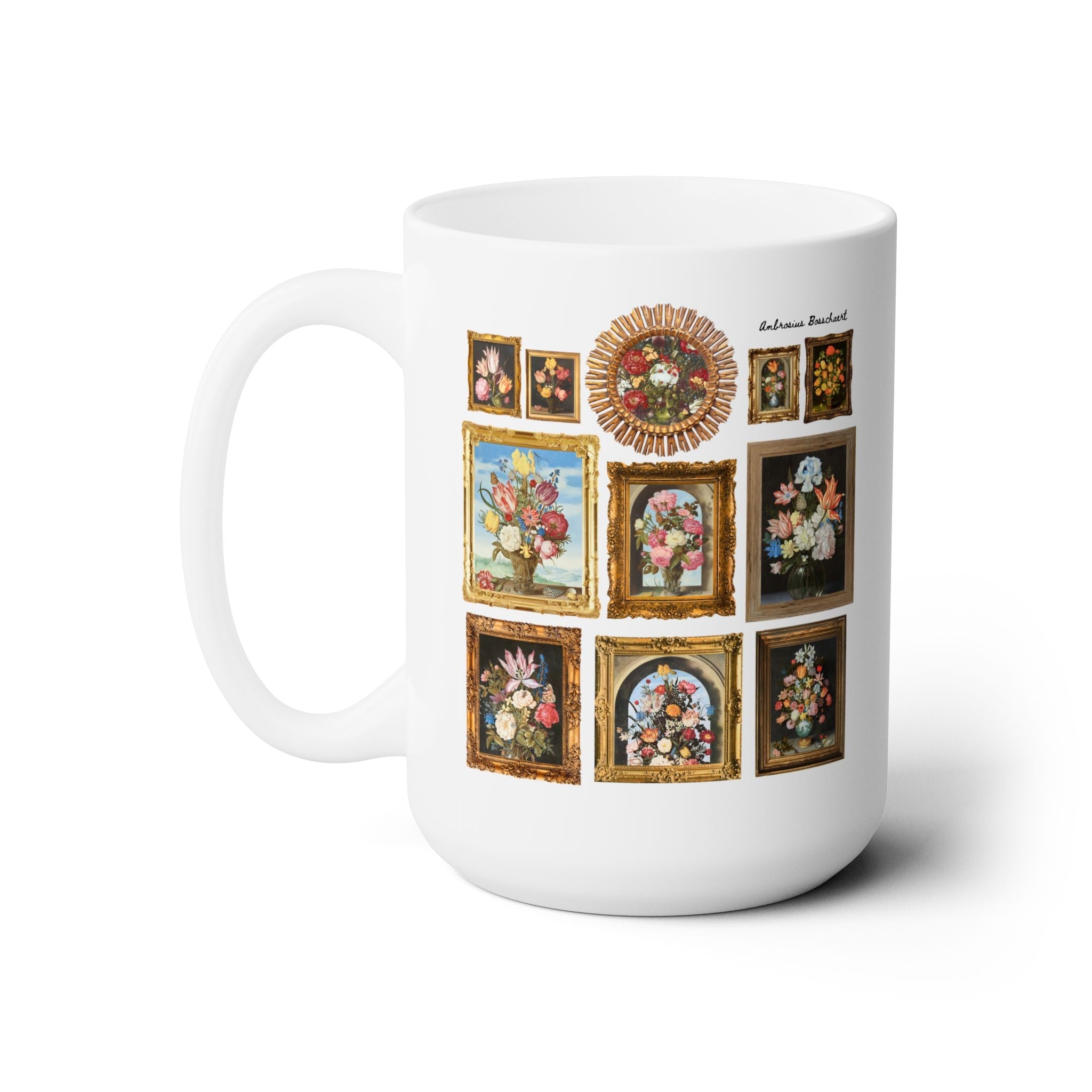 Ambrosius Bosschaert Dutch Still Life Coffee Mug - Opal and June