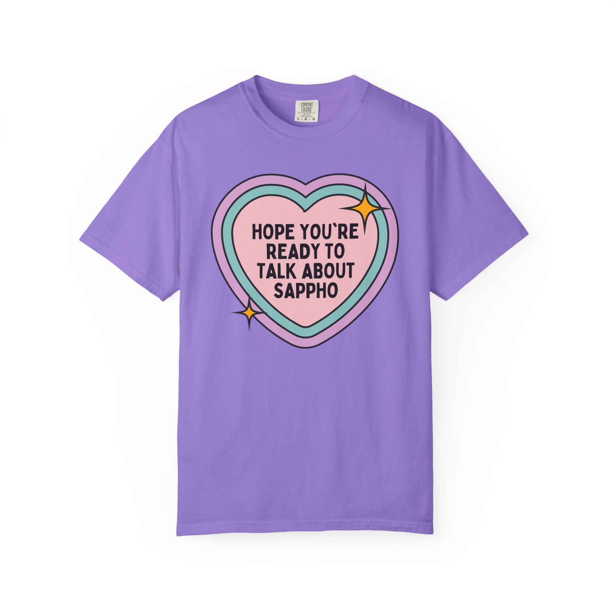 Ancient Greek History Professor: Sappho, Humanities Major Graduation Gift, LGBTQ Lyrical Poetry Tee Shirt, Womens History Buff Gift for Her - Opal and June