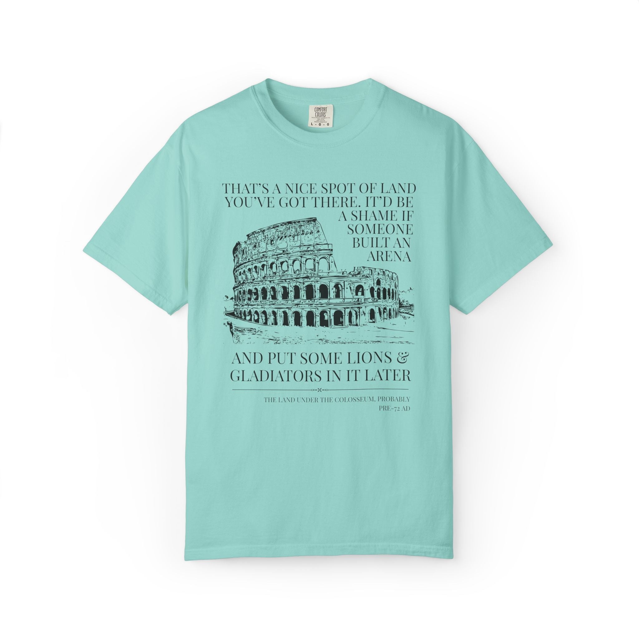 Ancient Roman History Buff Tee Shirt, World History, Rome Gladiators and Colosseum History Lover Tee, High School History Department Tee - Opal and June