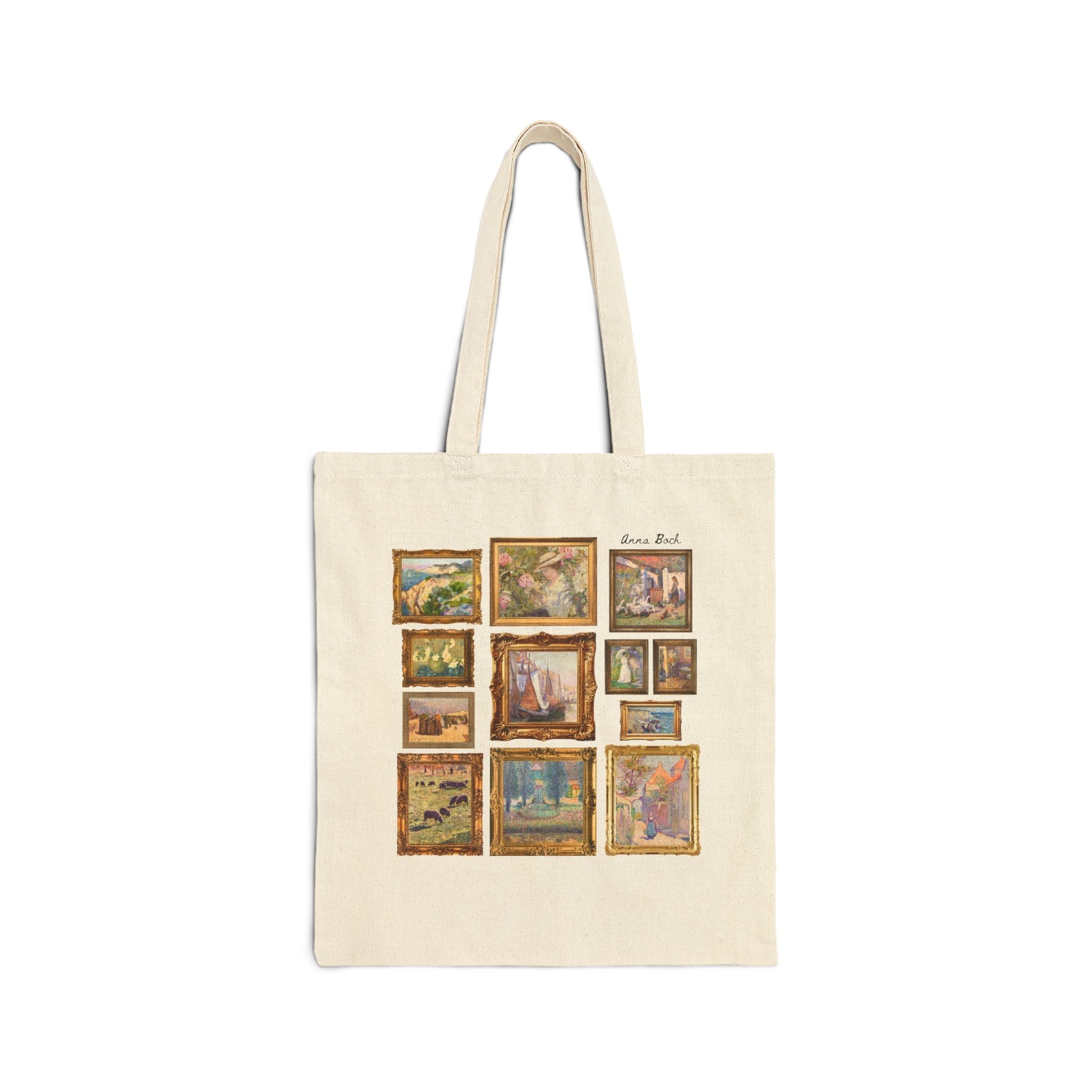 Anna Boch Art History Tote Bag, Belgian Impressionist Art, Famous Paintings from Pointillism and Impressionist Art History Movements - Opal and June