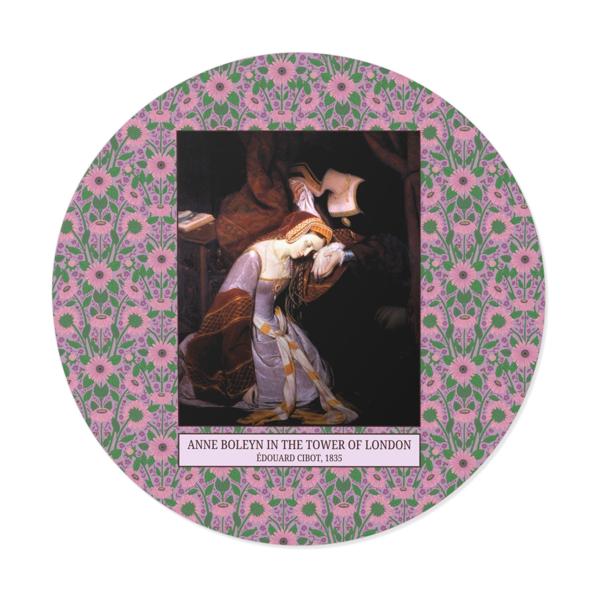 Anne Boleyn Tudor History Sticker for Art Historian or History Buff Who Loves Art, Famous Queens, Henry the 8th's Wives, Edouard Cibot - Opal and June