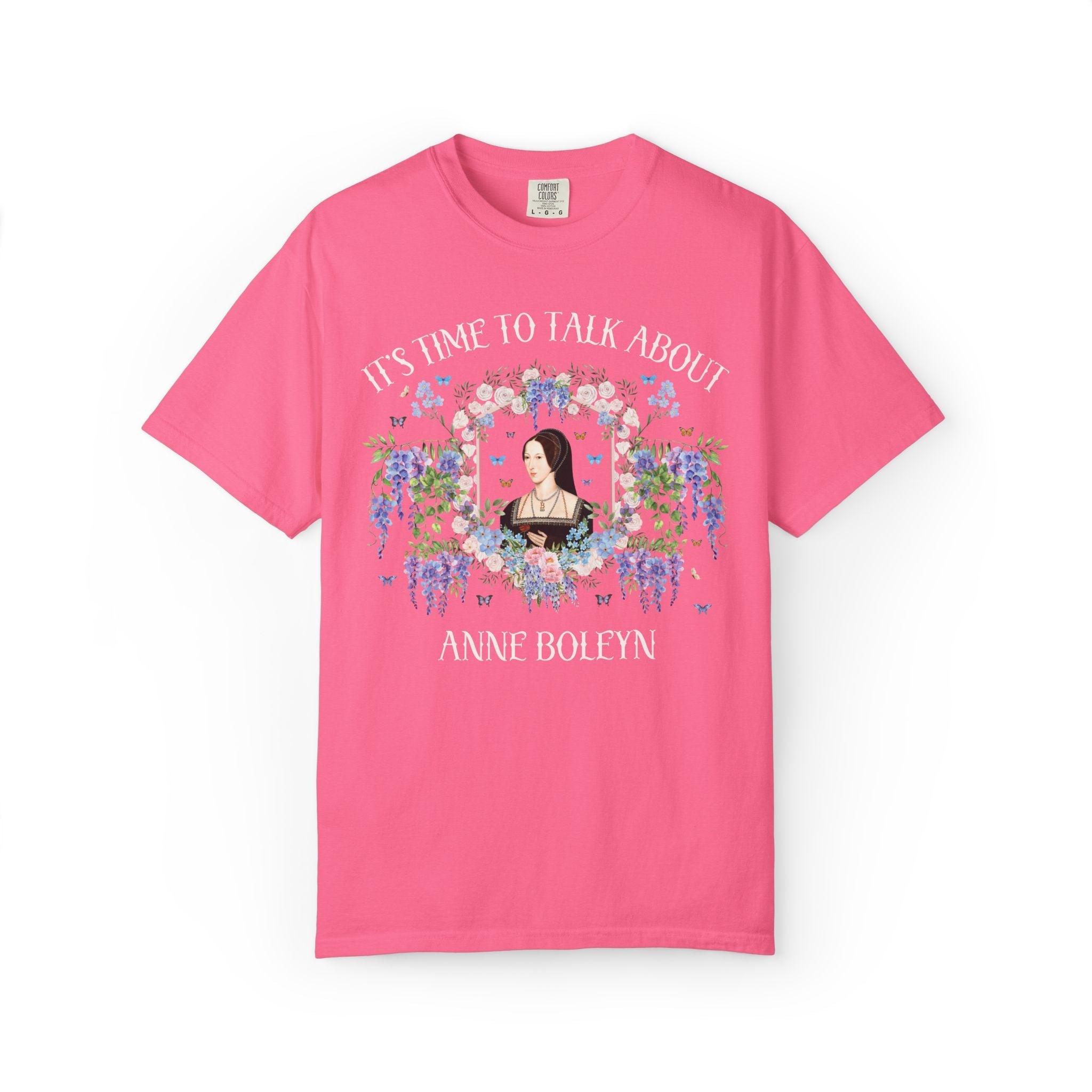 Anne Boleyn Tudor History T-Shirt for History Buff or Historian Who Loves Henry the 8th's Wives, Famous Queen 16th Century History Tee Shirt - Opal and June