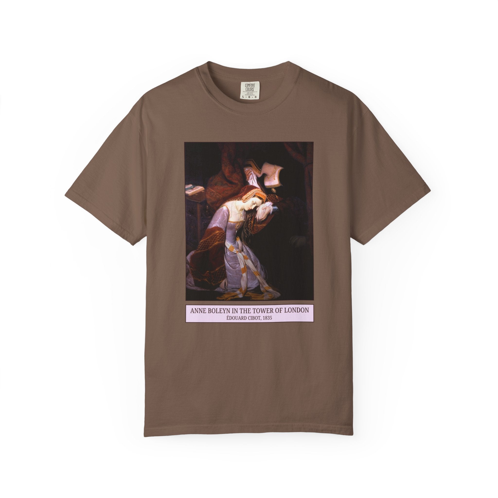 Anne Boleyn Tudor History Tee Shirt for Art Historian or History Buff Who Loves Art, Famous Queens, Henry the 8th's Wives, Edouard Cibot - Opal and June