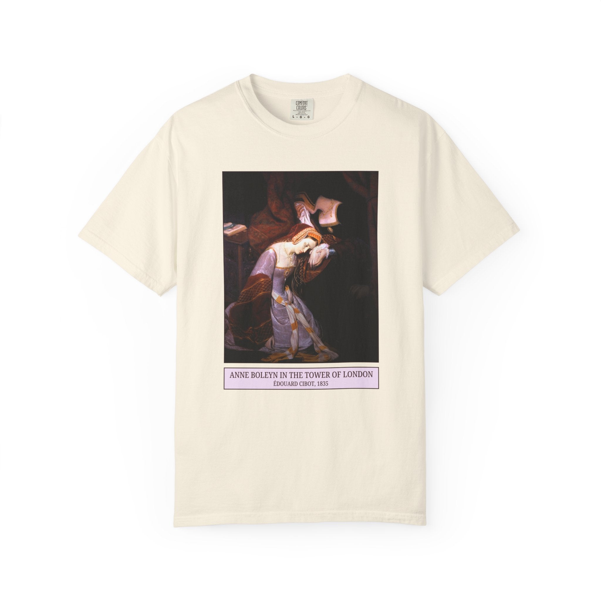 Anne Boleyn Tudor History Tee Shirt for Art Historian or History Buff Who Loves Art, Famous Queens, Henry the 8th's Wives, Edouard Cibot - Opal and June