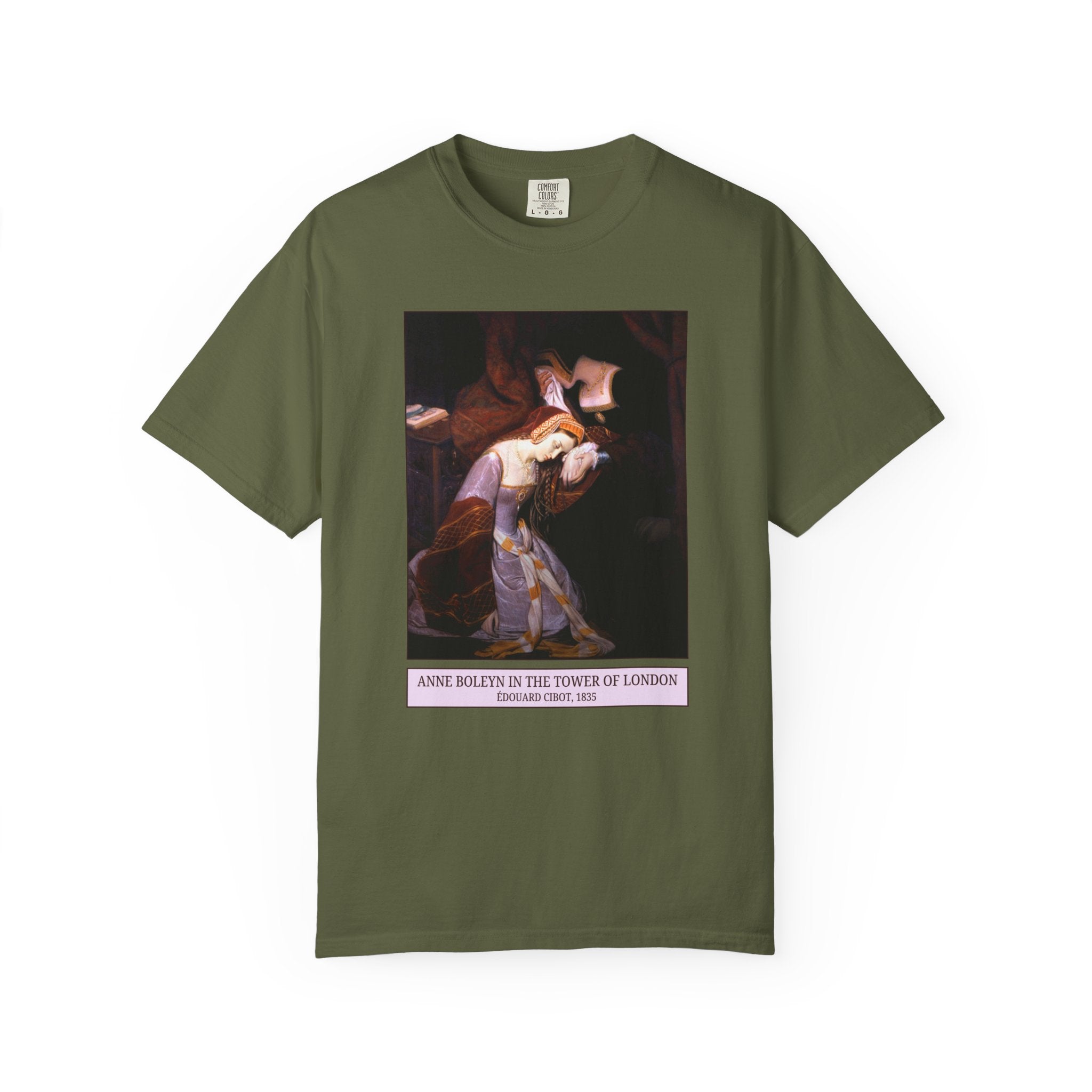 Anne Boleyn Tudor History Tee Shirt for Art Historian or History Buff Who Loves Art, Famous Queens, Henry the 8th's Wives, Edouard Cibot - Opal and June