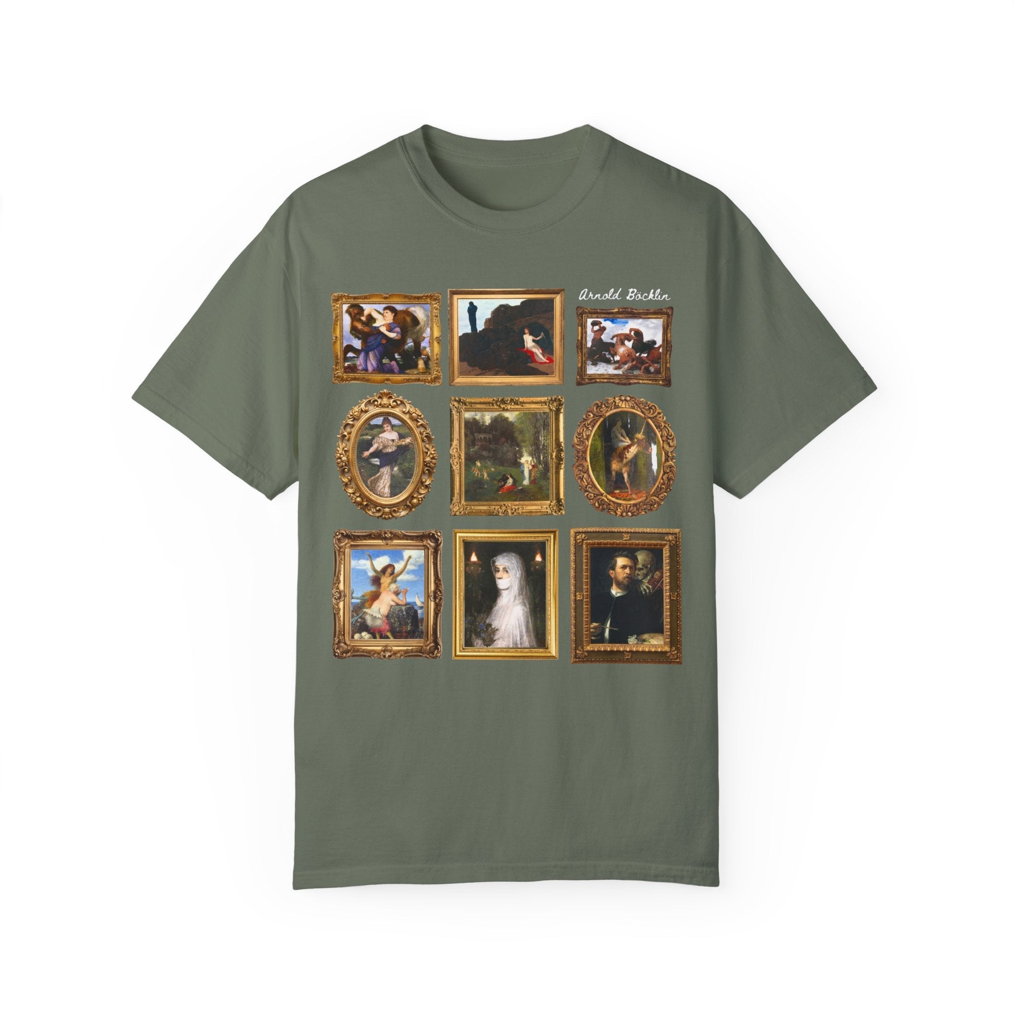 Arnold Böcklin Art History T-Shirt for Humanites Major, Symbolism Art Movement Famous Paintings, 19th Century Switzerland Art History Gift - Opal and June