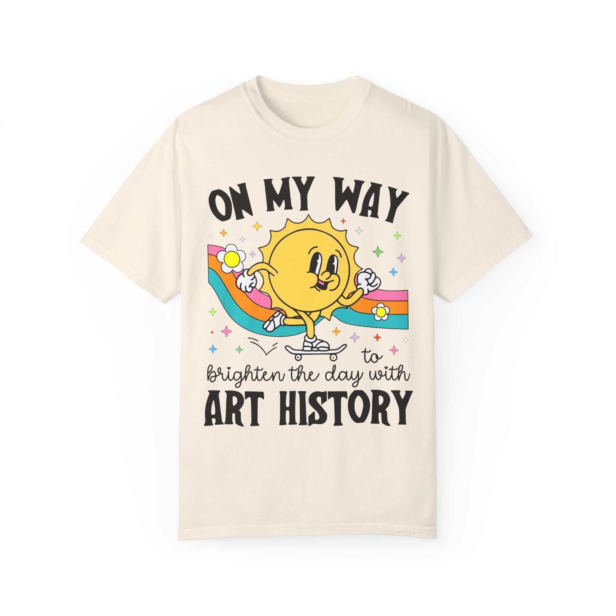 Art History Professor or Humanites Major Tee Shirt with Groovy Retro Aesthetic, Cute Art Historian Gift for Daughter, Social Studies Gift - Opal and June