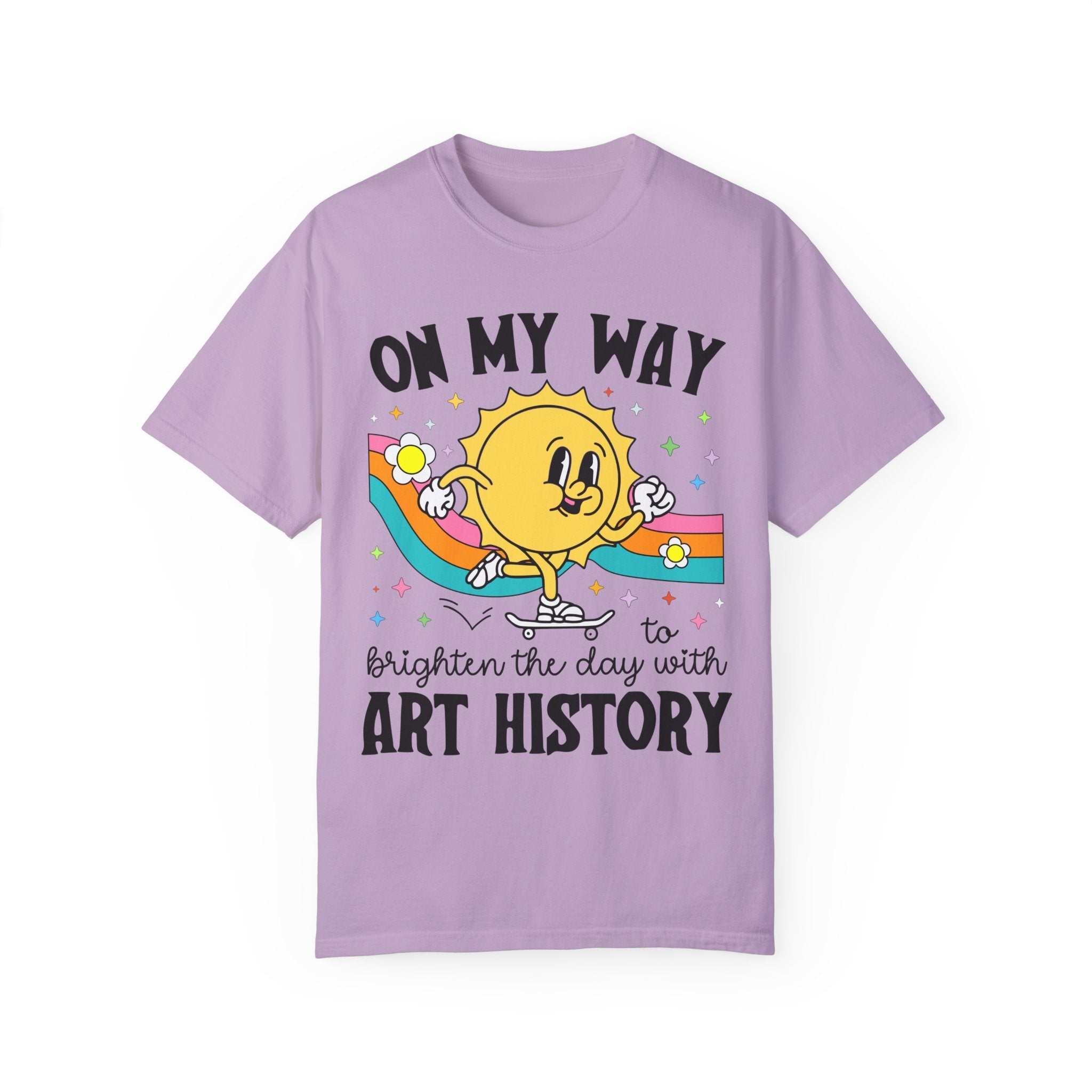Art History Professor or Humanites Major Tee Shirt with Groovy Retro Aesthetic, Cute Art Historian Gift for Daughter, Social Studies Gift - Opal and June