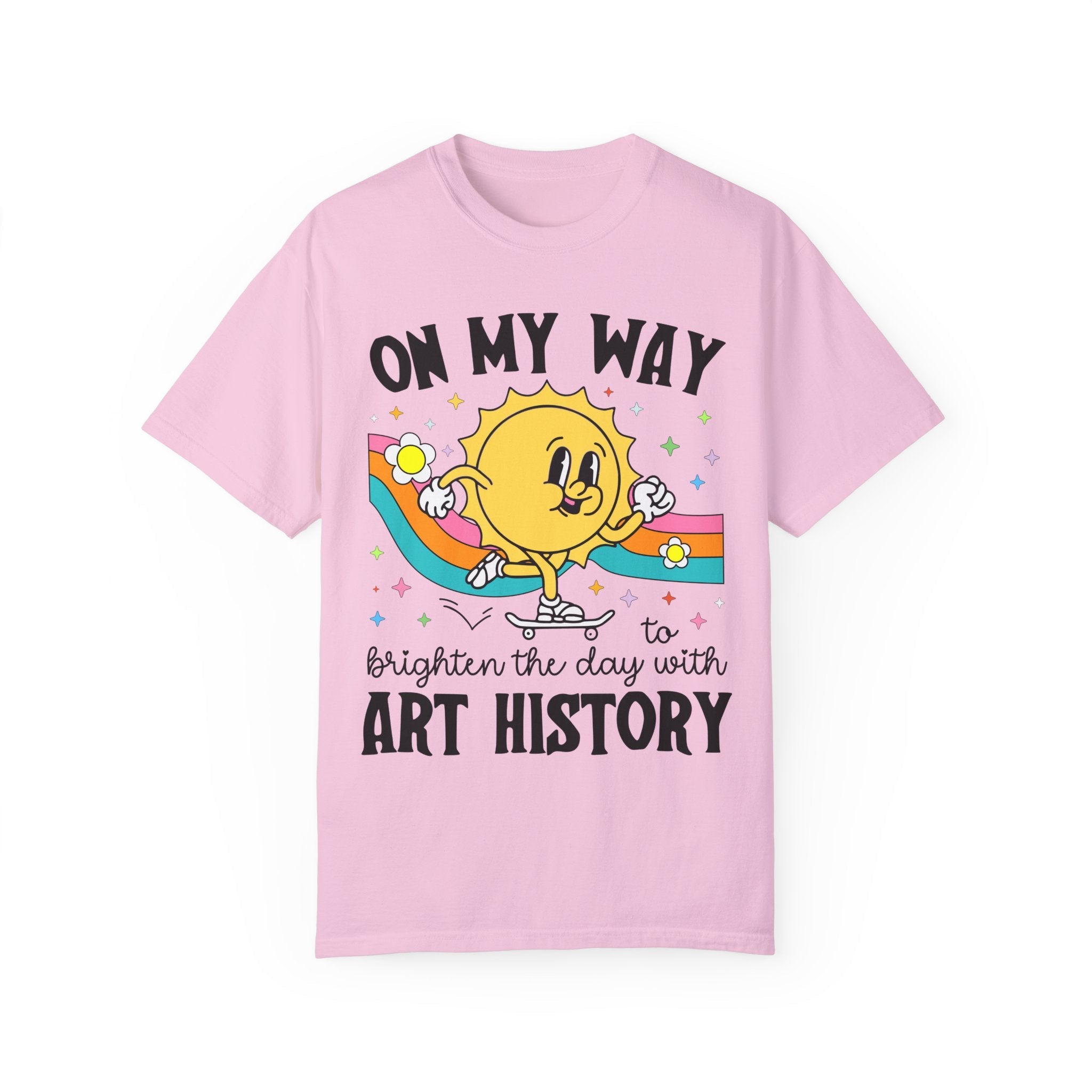 Art History Professor or Humanites Major Tee Shirt with Groovy Retro Aesthetic, Cute Art Historian Gift for Daughter, Social Studies Gift - Opal and June