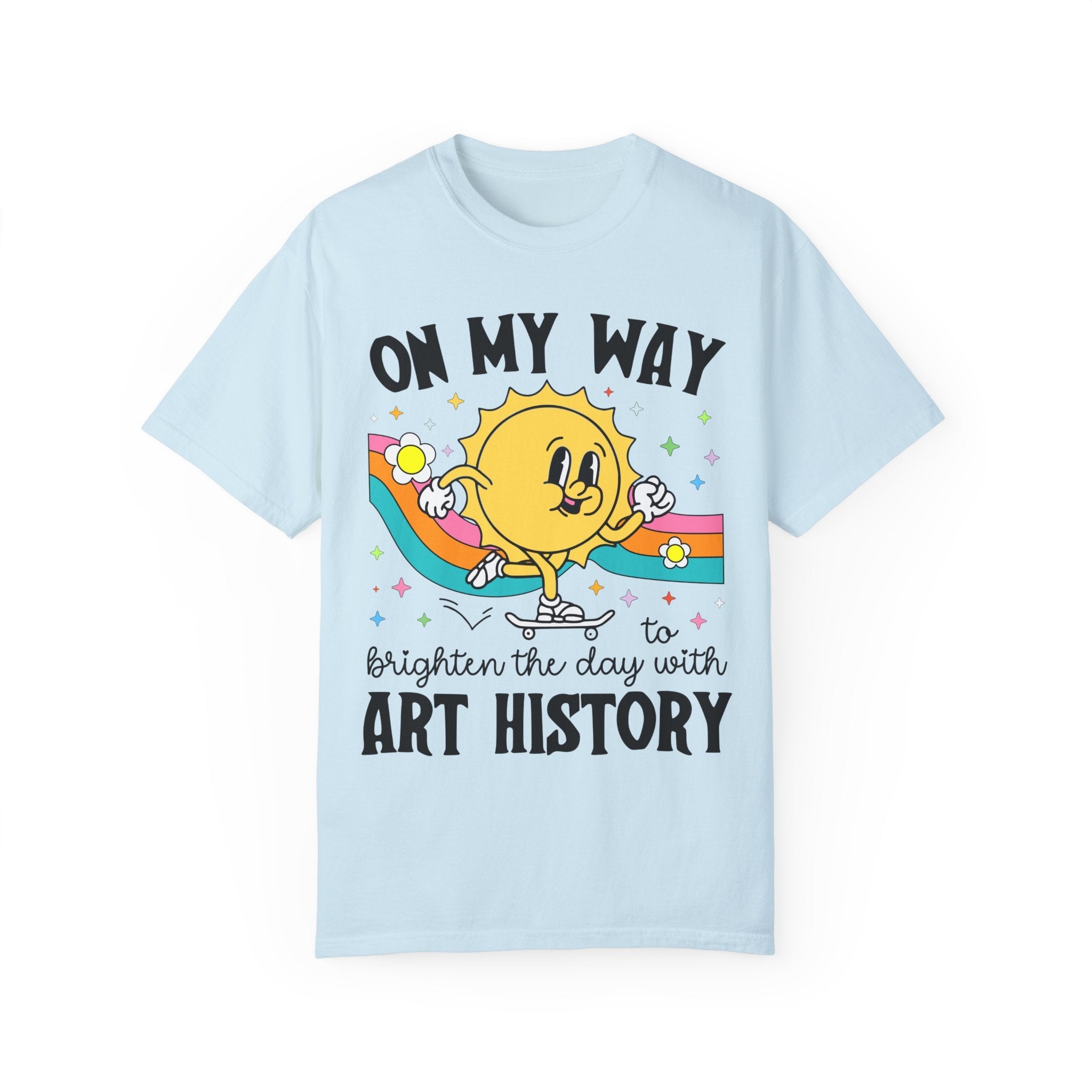 Art History Professor or Humanites Major Tee Shirt with Groovy Retro Aesthetic, Cute Art Historian Gift for Daughter, Social Studies Gift - Opal and June