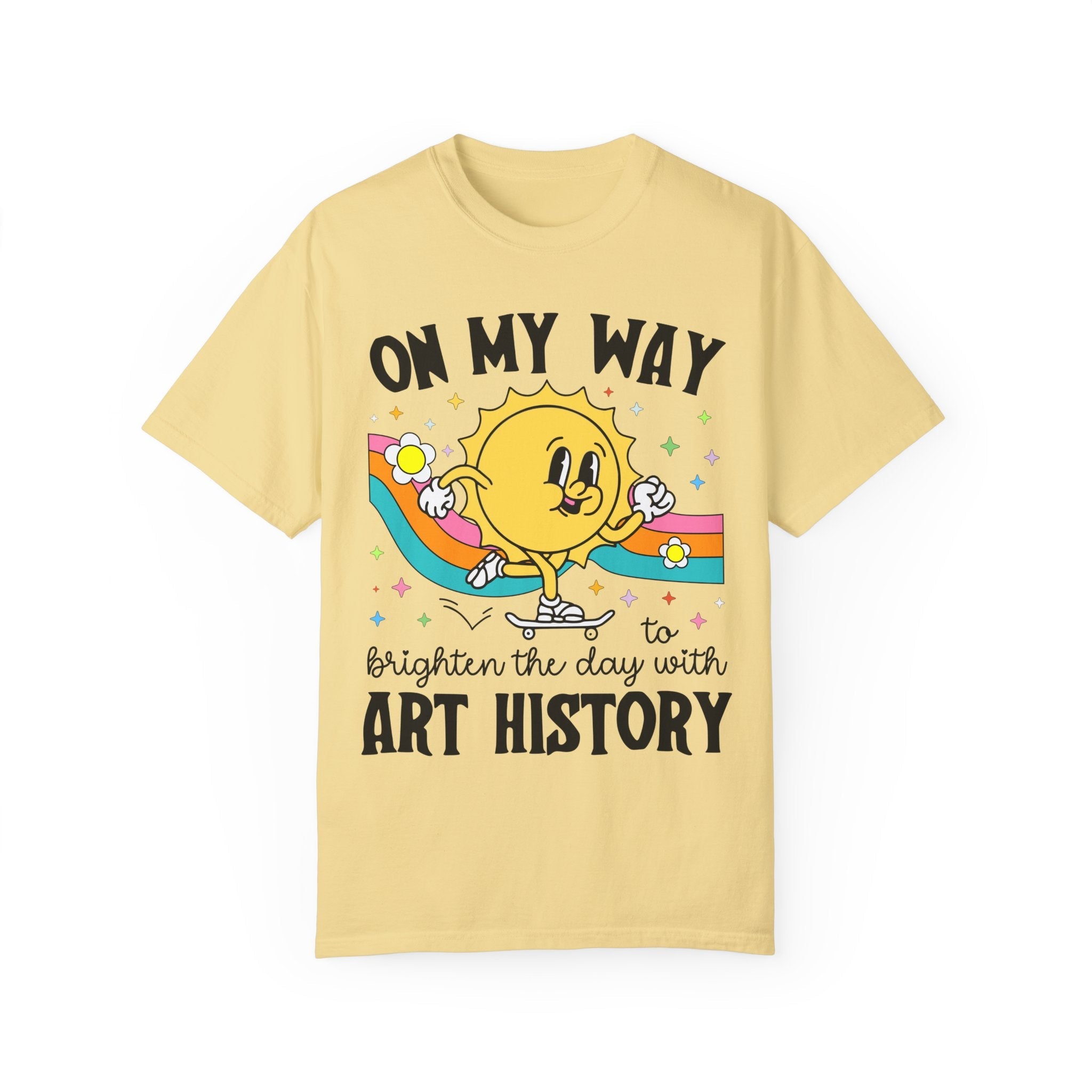 Art History Professor or Humanites Major Tee Shirt with Groovy Retro Aesthetic, Cute Art Historian Gift for Daughter, Social Studies Gift - Opal and June