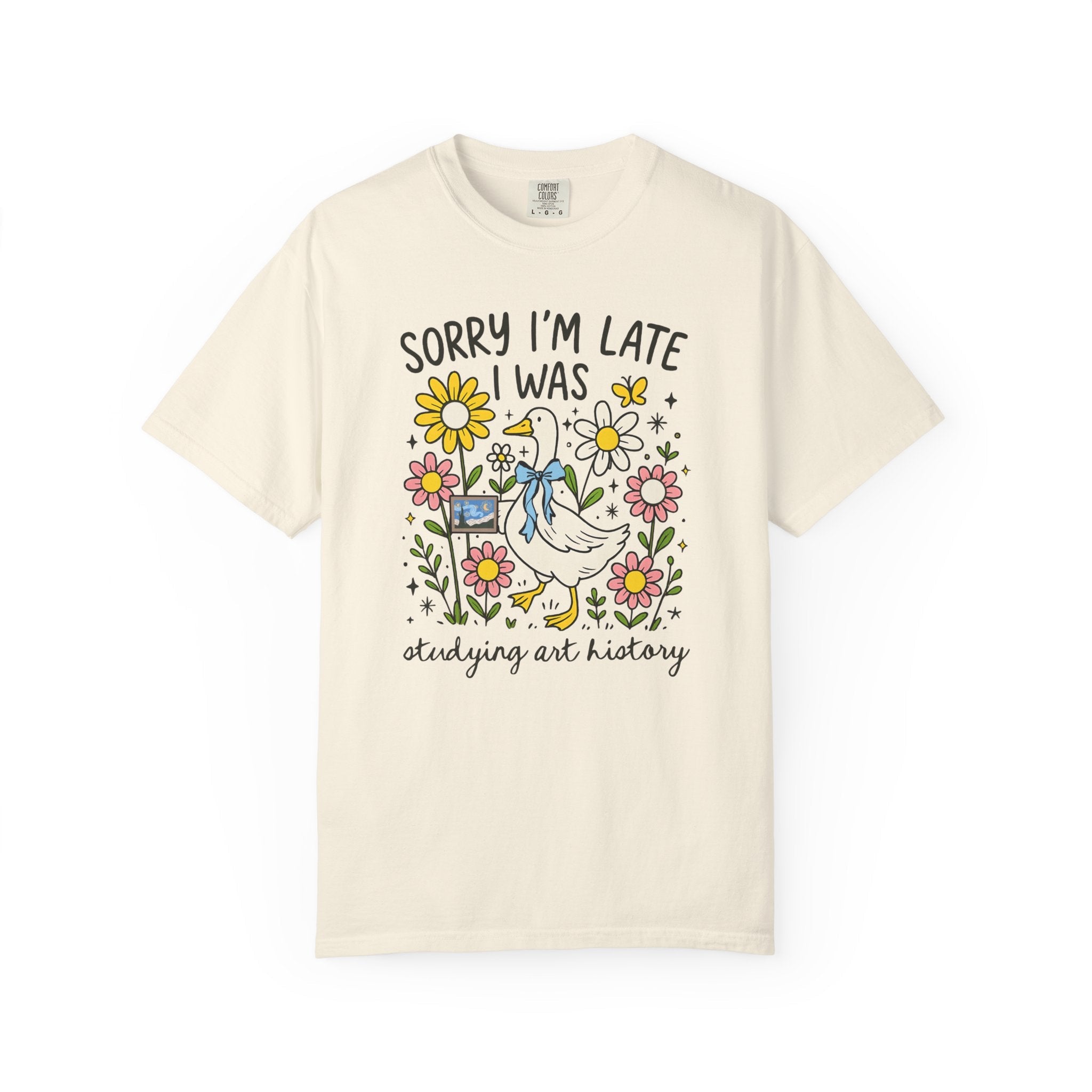 Art History Silly Goose T-Shirt with Vincent Van Gogh Paintings, Funny Saying Humanities Major T-Shirt, Art History Professor Animal Lover - Opal and June
