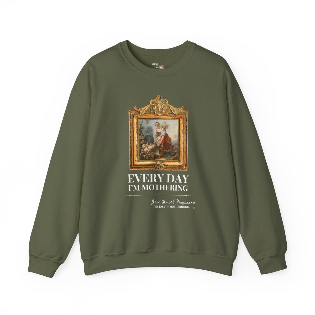 Art History Sweatshirt for Moms Who Love Jean-Honoré Fragonard and Rococo Art History, Funny Saying Shirt for Mom of Twins or Triplets - Opal and June