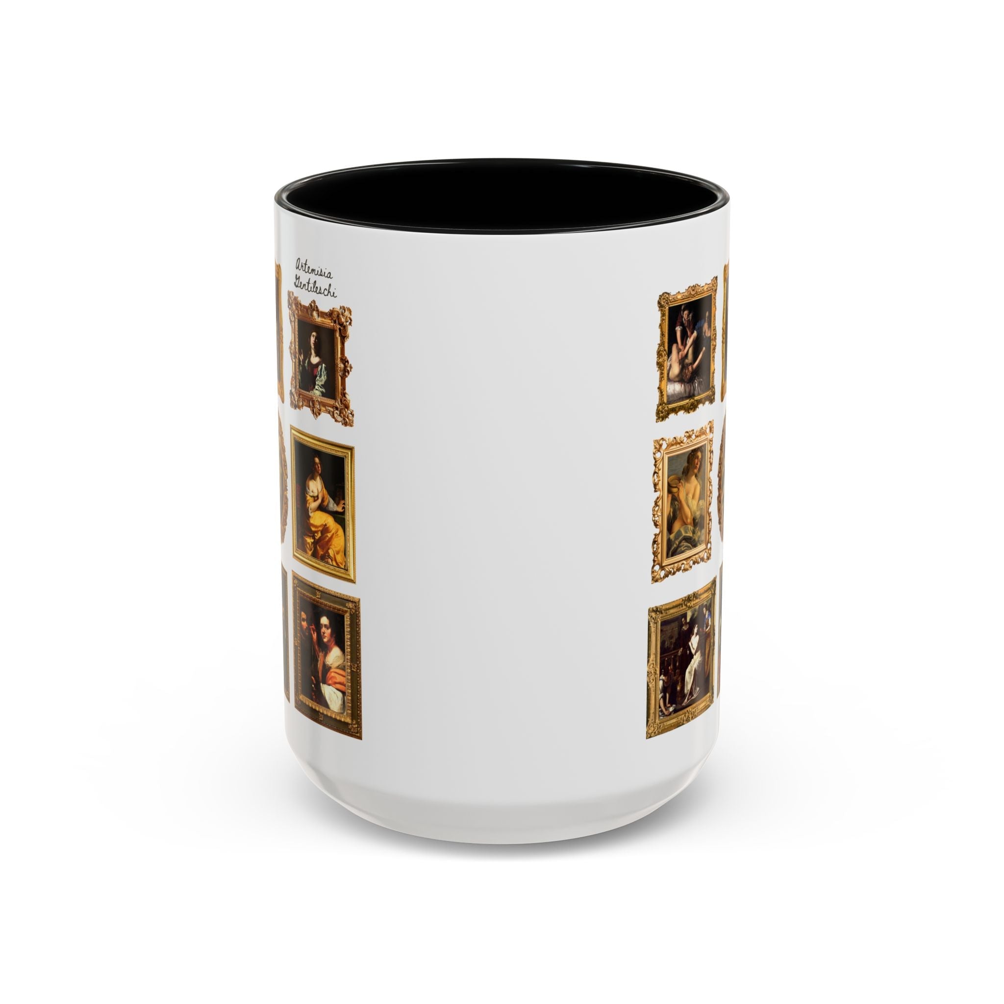 Artemisia Gentileschi Art History Coffee Mug: Includes Painting of Judith and Her Maidservant with The Head of Holofernes - Opal and June